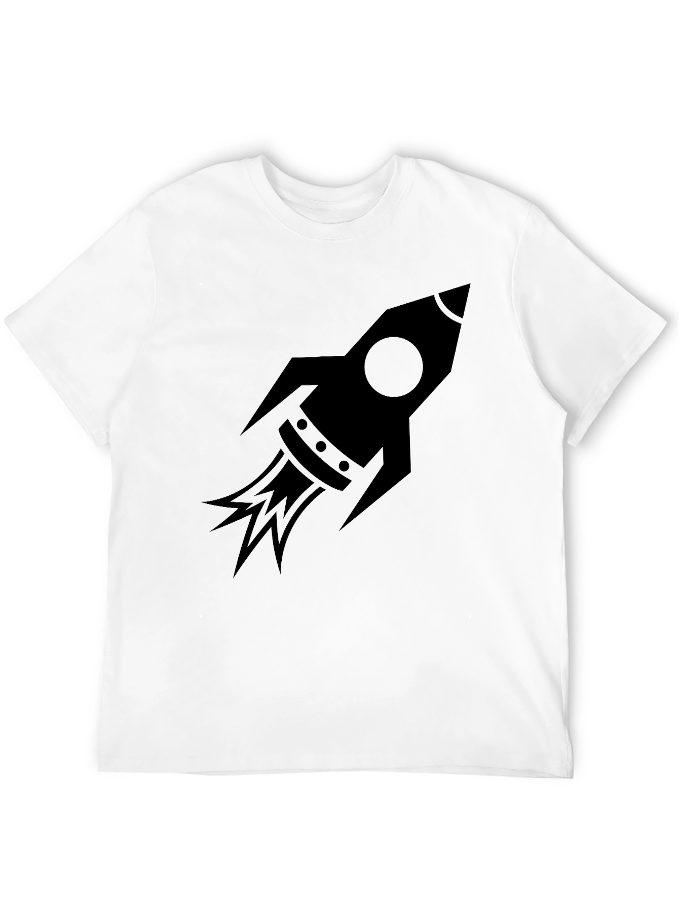 Black Rocket Graphic Tee - Black Cotton Blend view 12