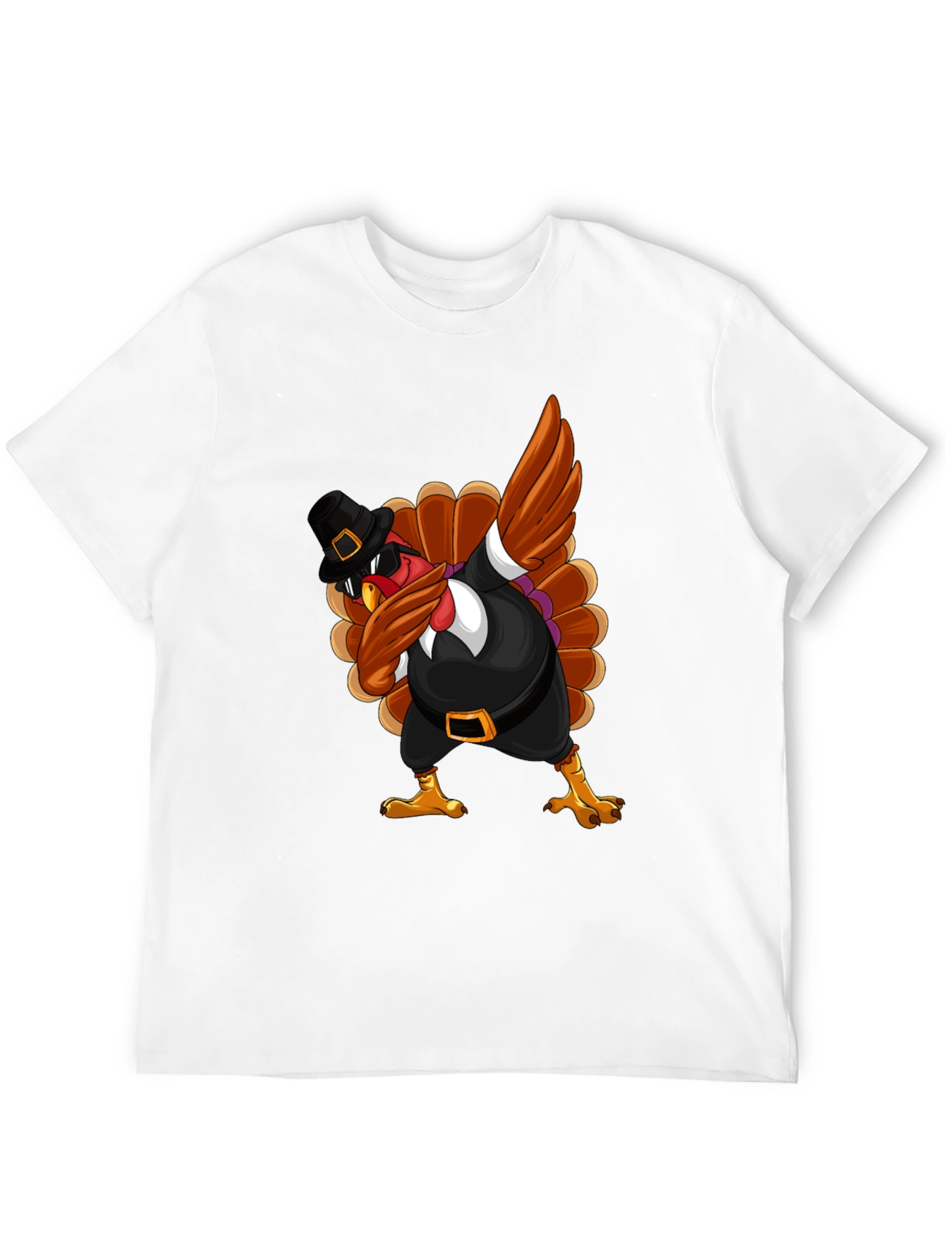 Thanksgiving Turkey Dabbing T-Shirt - 12