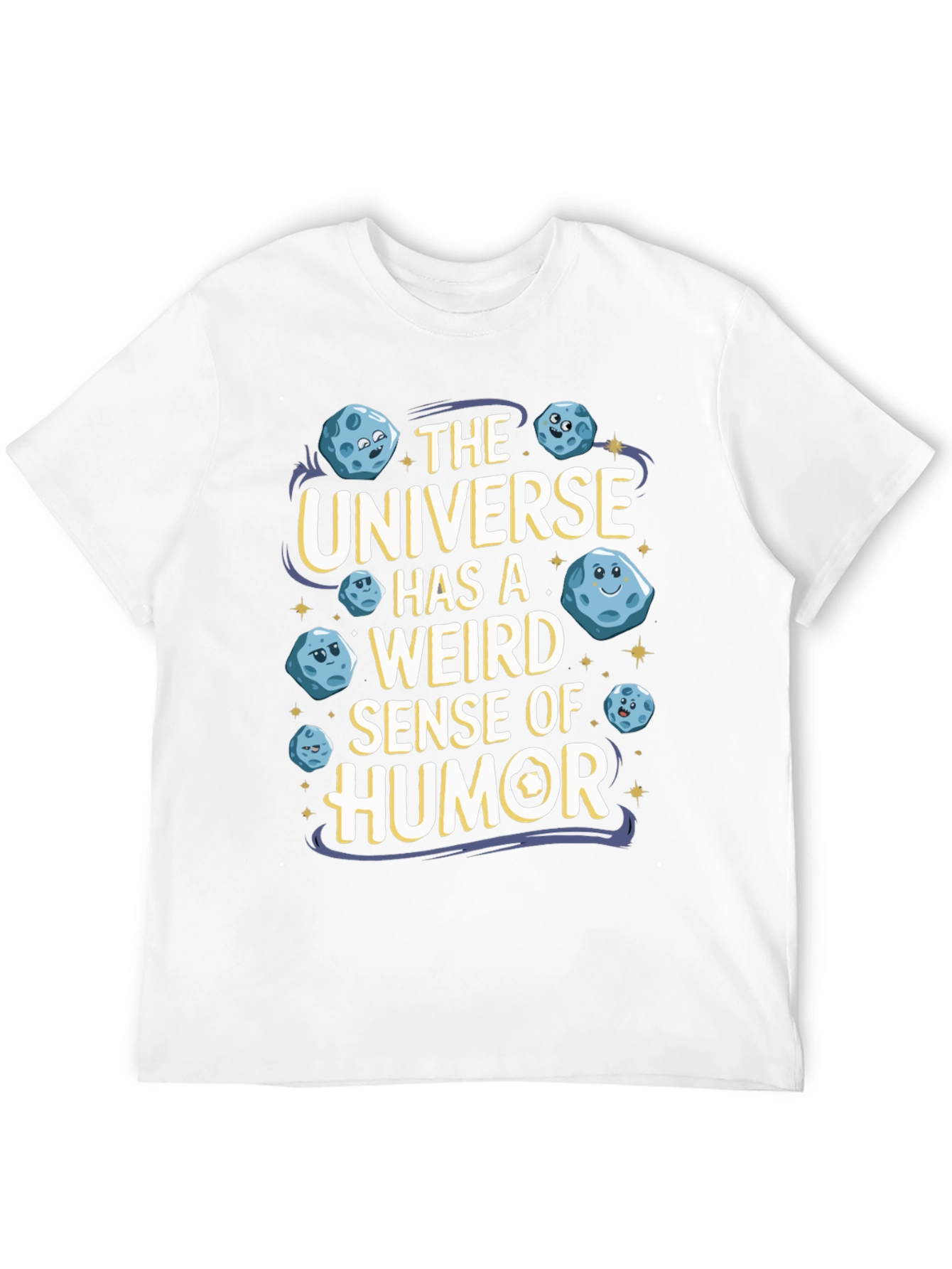 Black The Universe Humor T-Shirt Funny Graphic Tee view 12