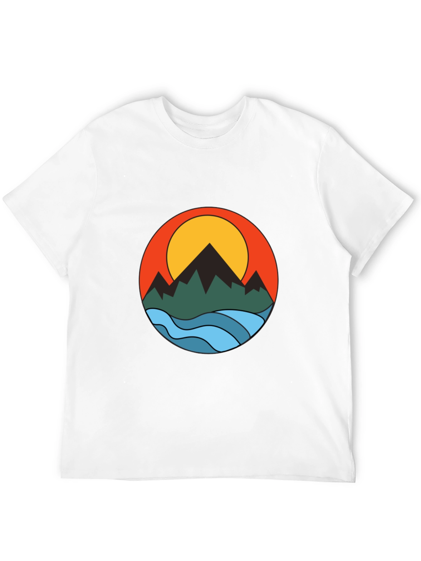 Black Mountain Sunset Graphic Tee - Black view 12