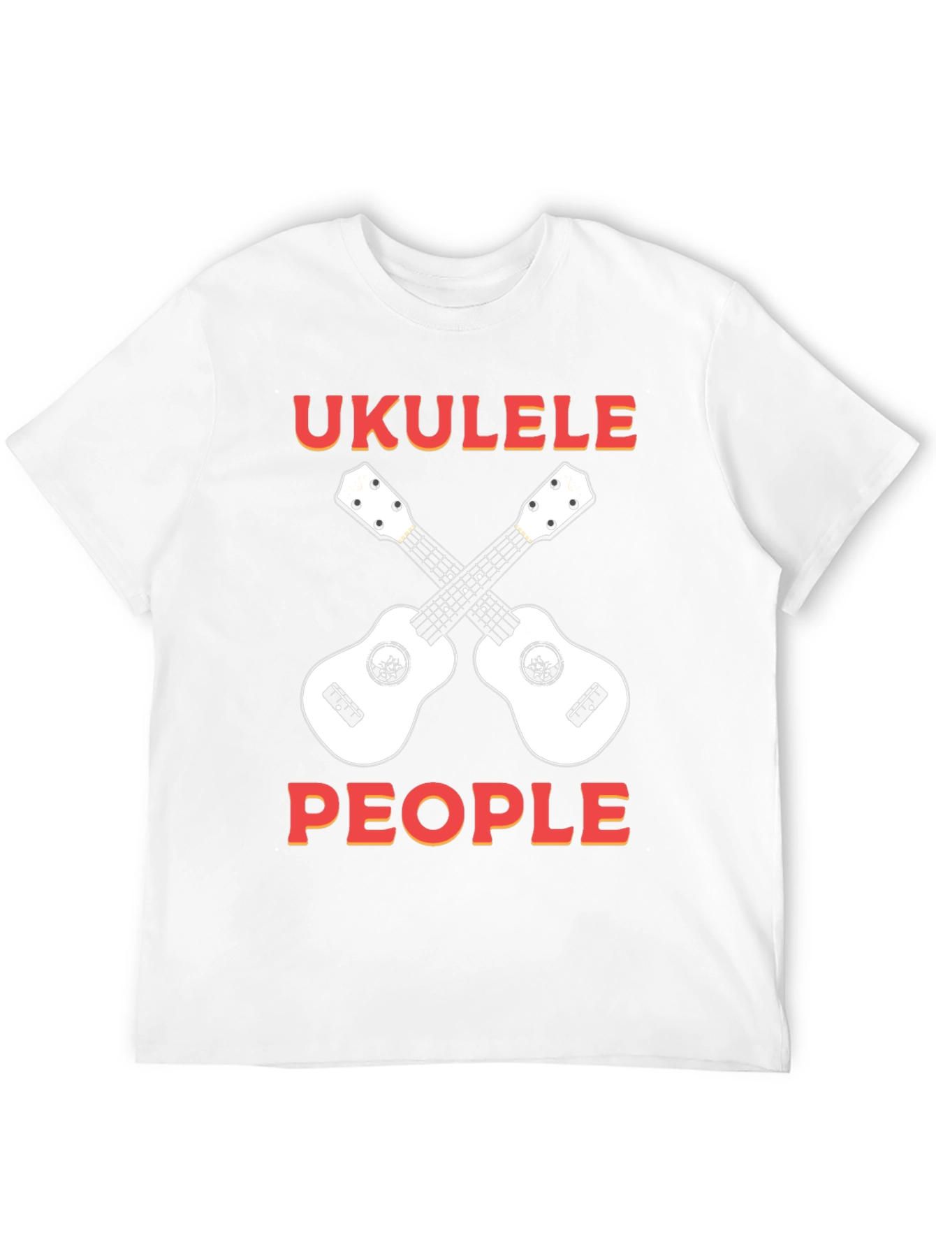 Black Ukulele People Graphic T-Shirt view 12