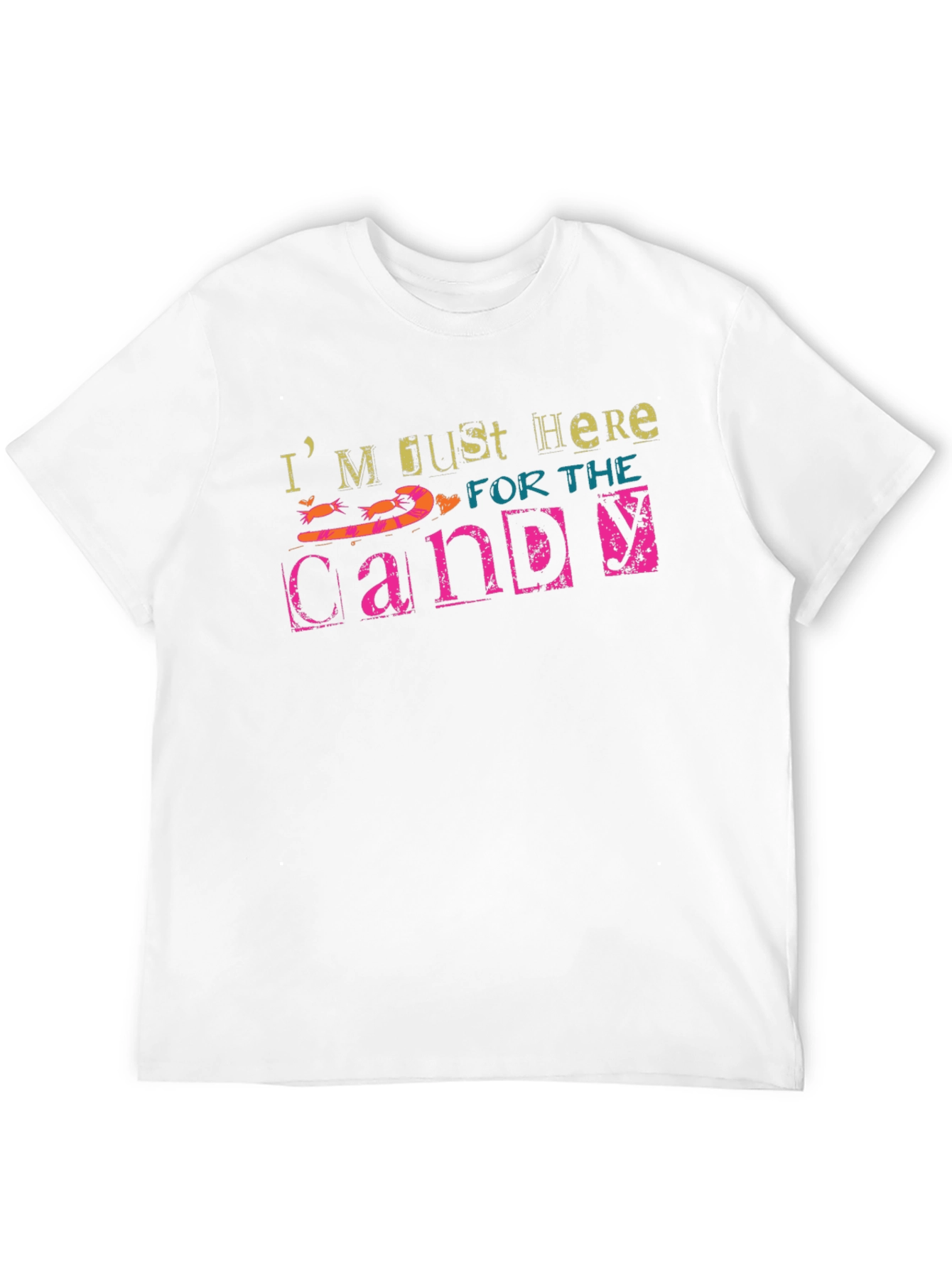 Black Just Here for the Candy Black T-Shirt view 12