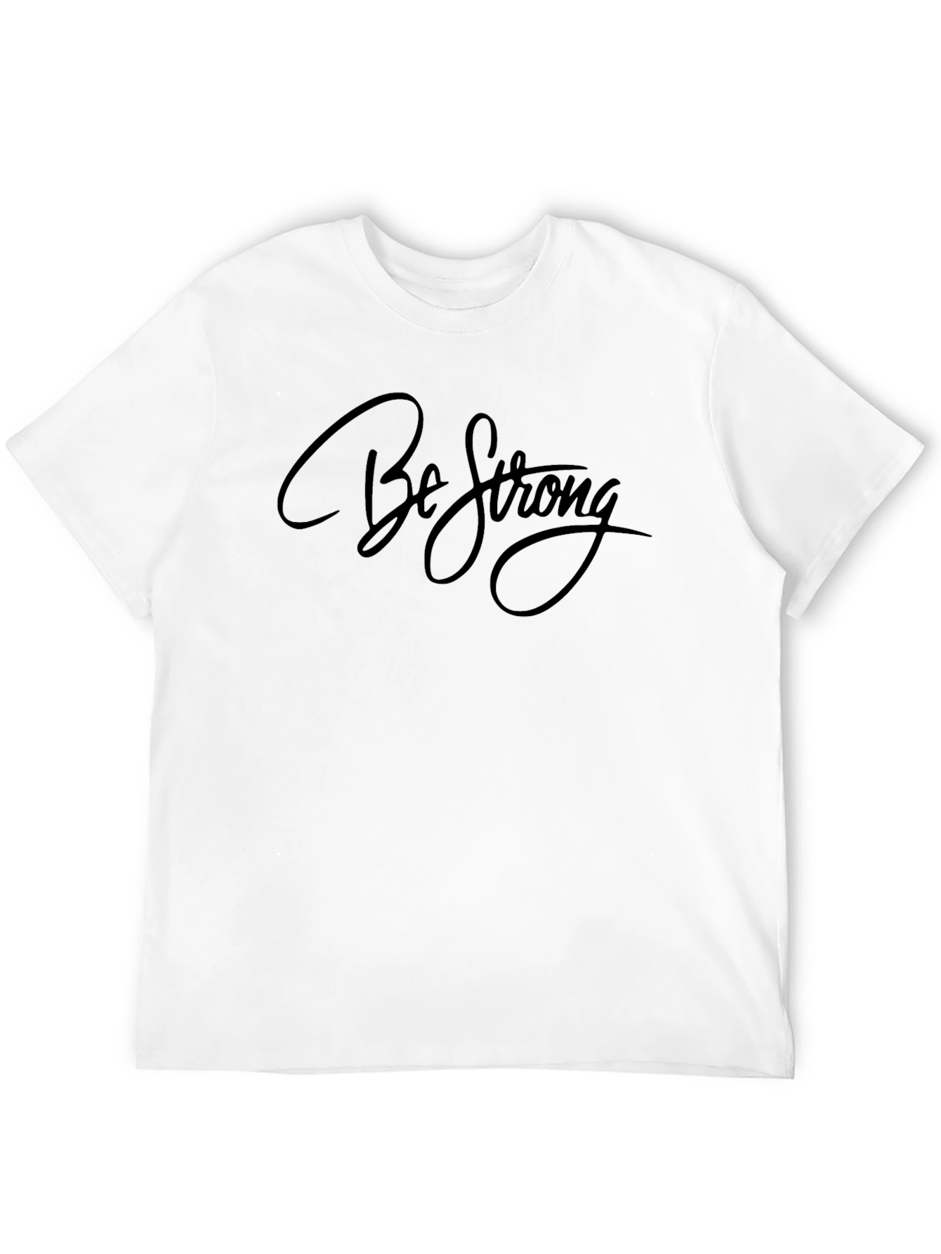 Black Be Strong Graphic Black T-Shirt view 12