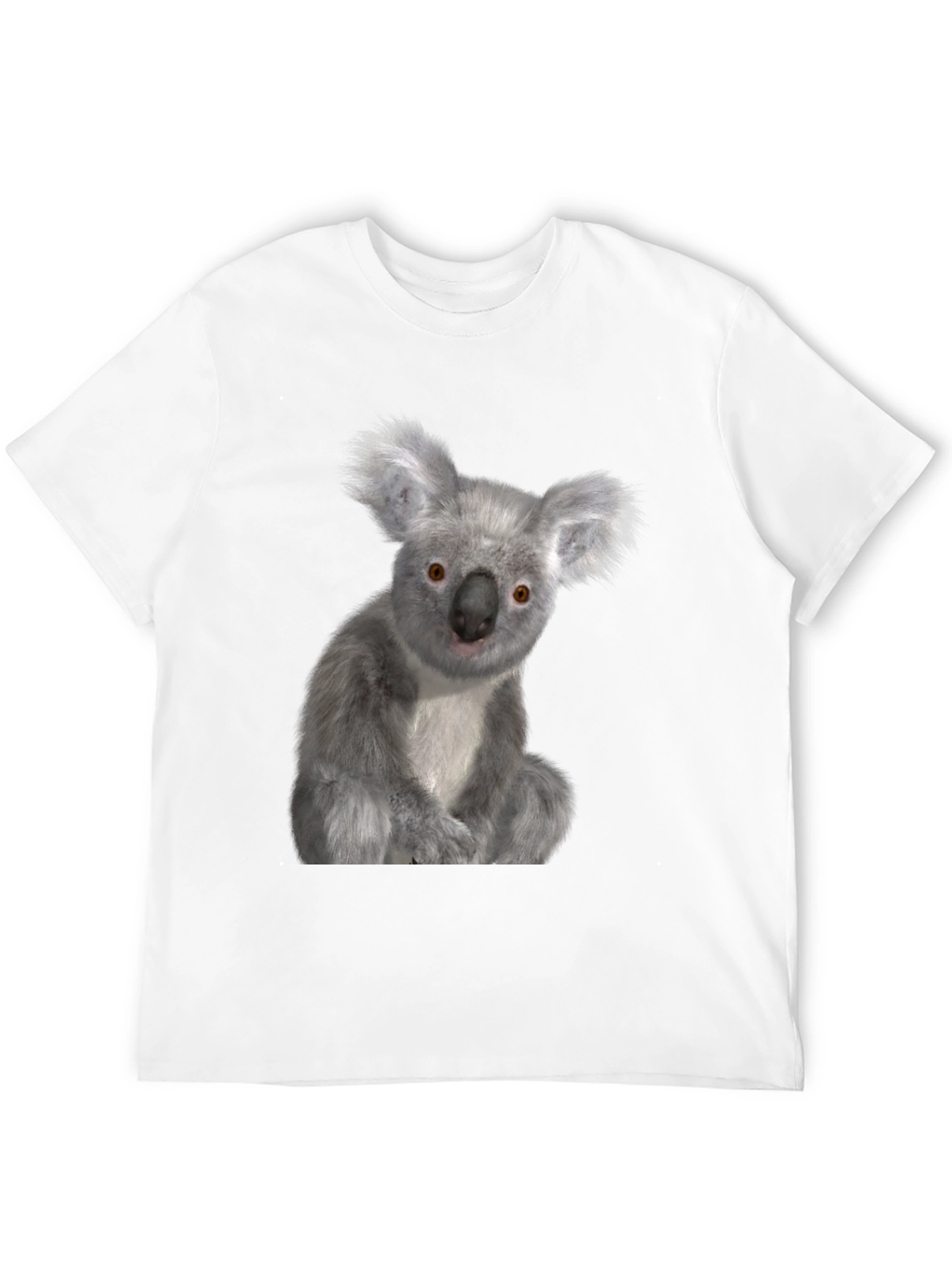 Black Koala Graphic Tee - Black Cotton Comfort view 12
