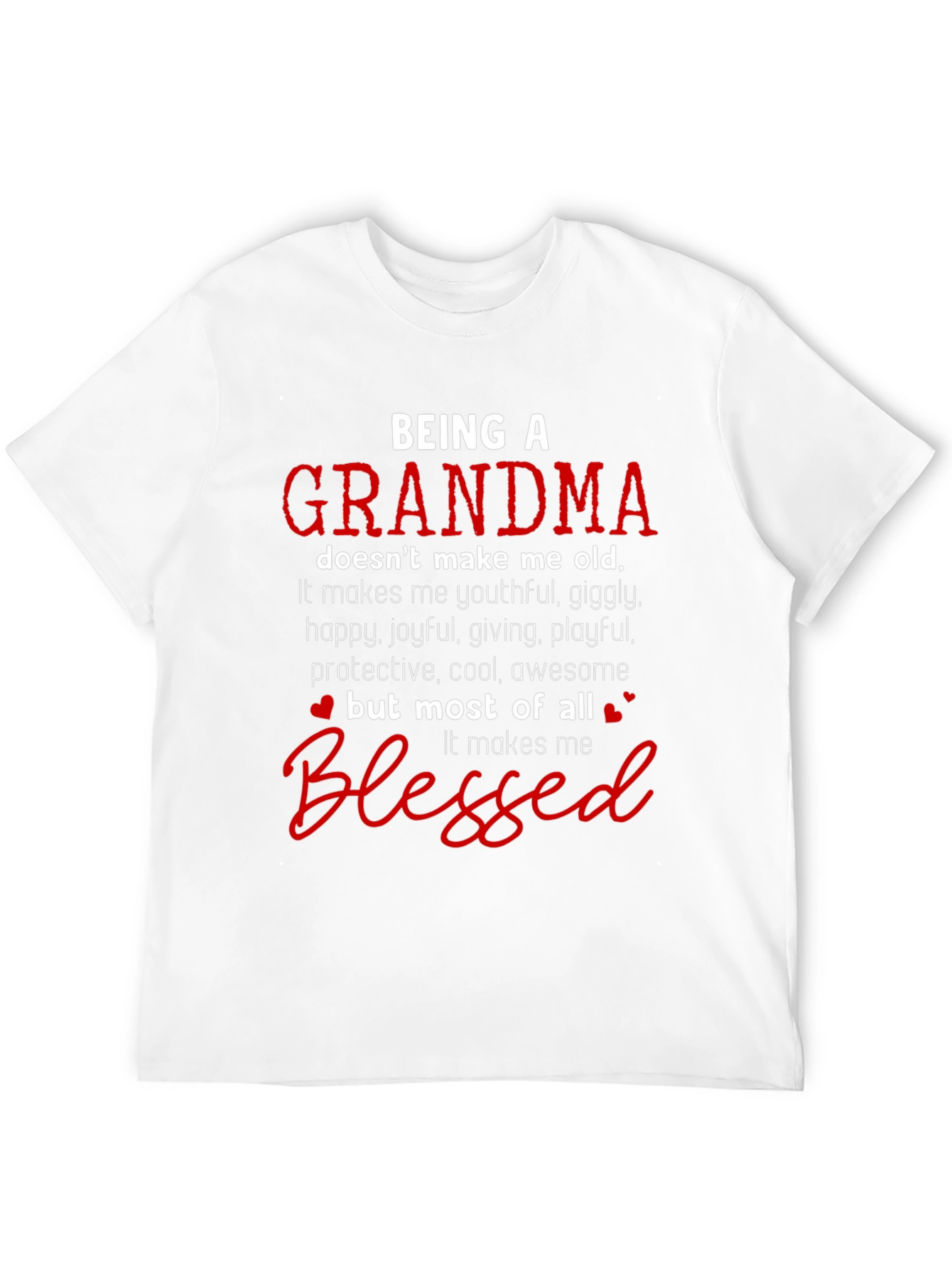 Black Grandma Blessed T-Shirt view 12