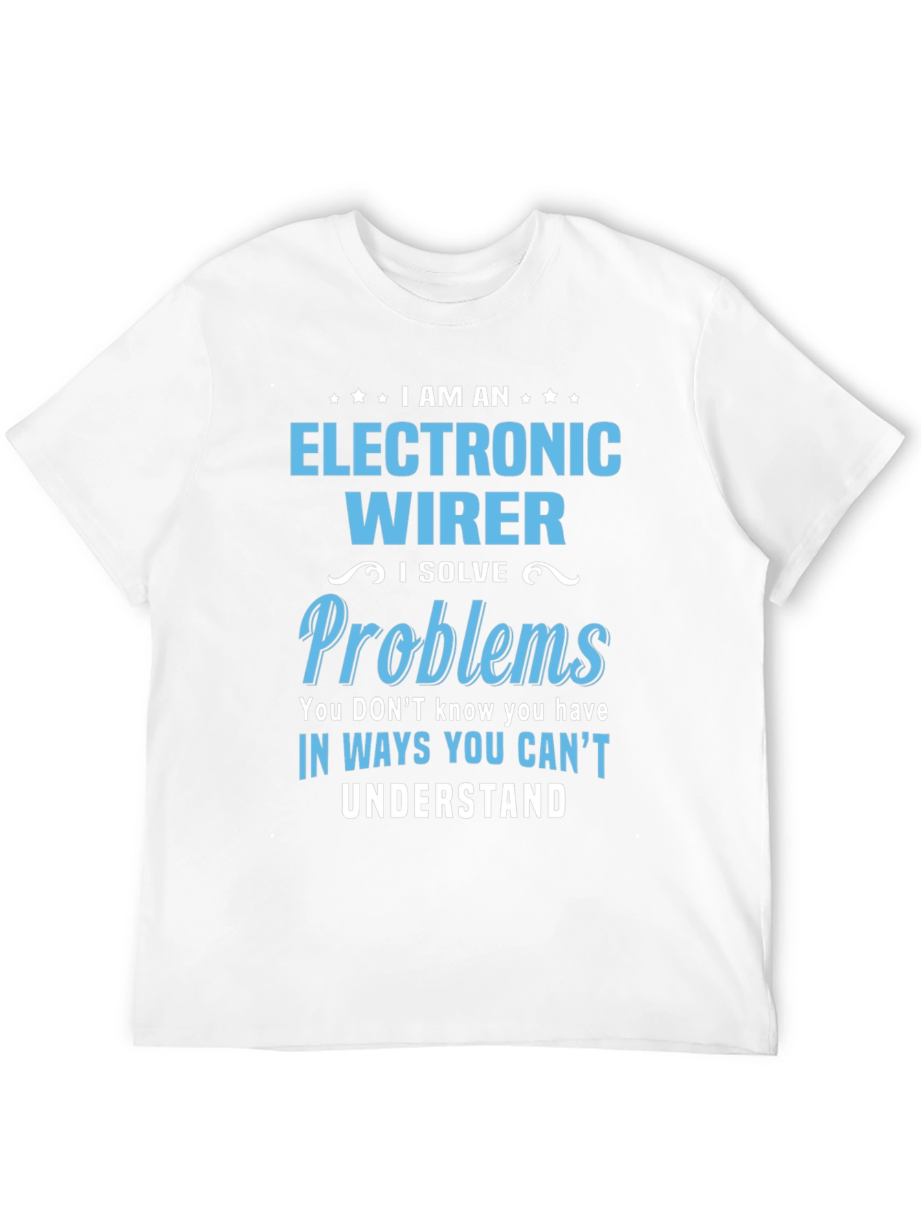 Black Electronic Wirer T-Shirt - I Solve Problems view 12