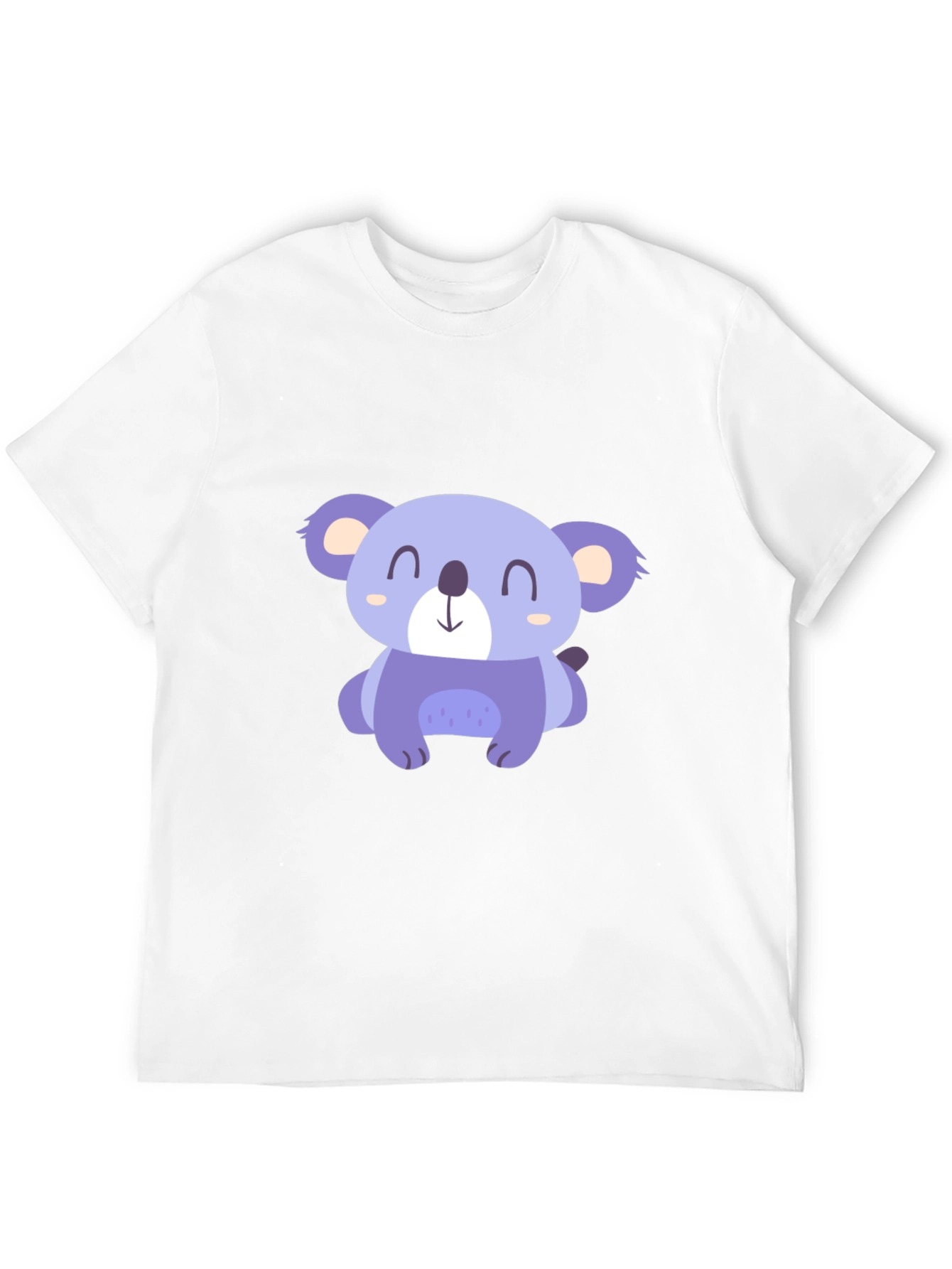 Black Cute Koala Graphic Tee - Casual Black T-Shirt view 12