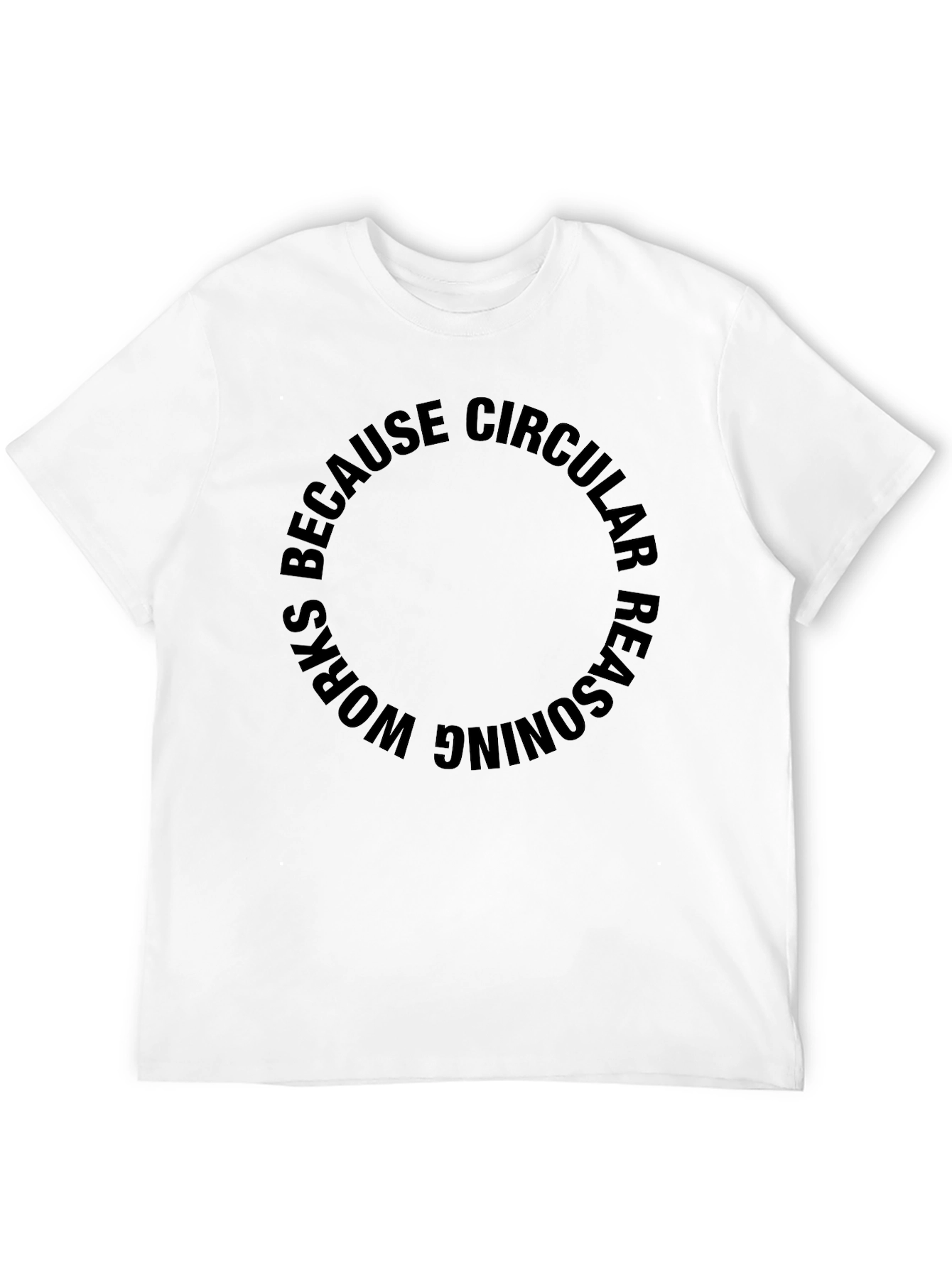 Black Circular Reasoning Black T-Shirt view 12