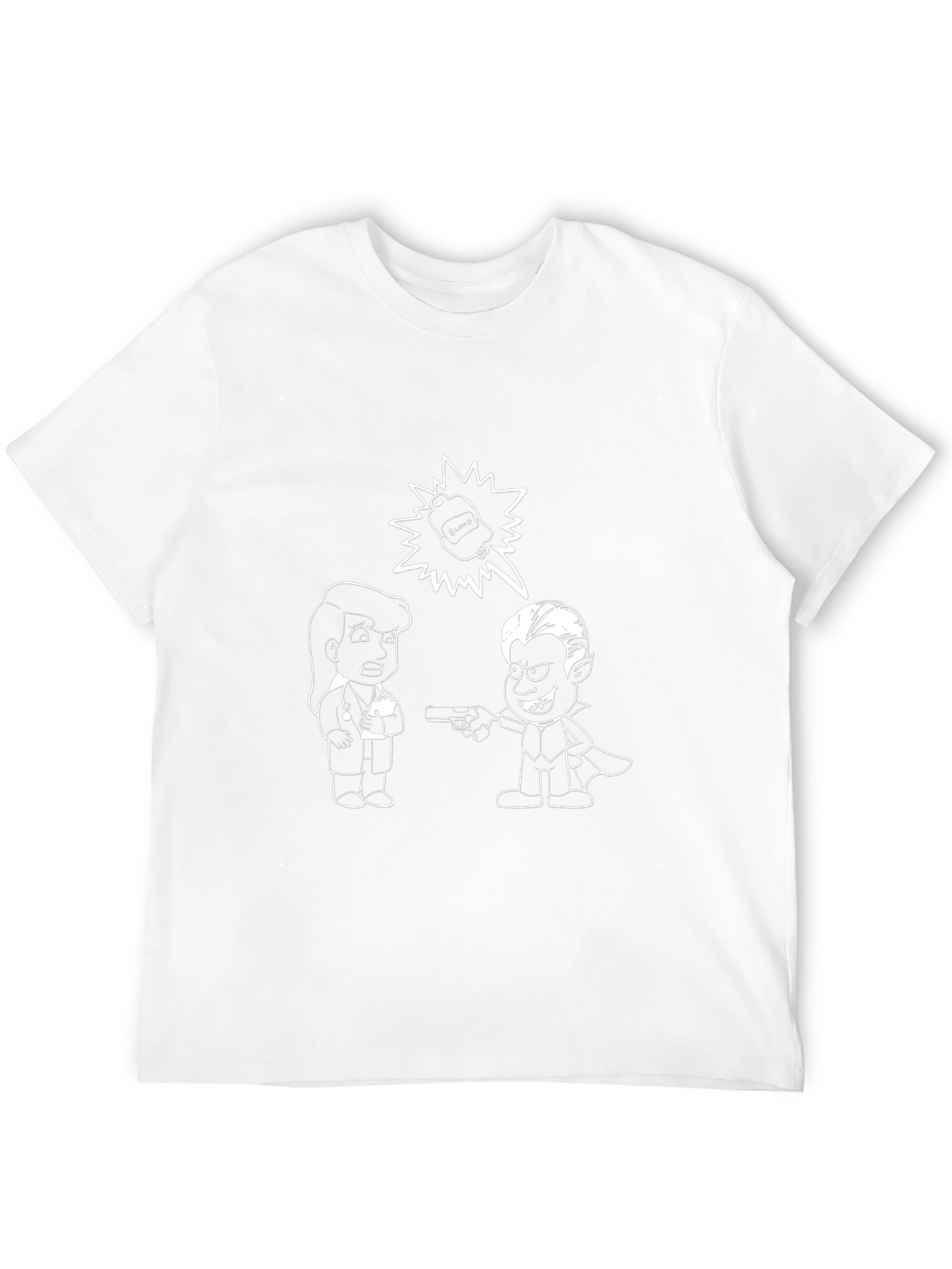 Black Cartoon Graphic Black T-Shirt view 12