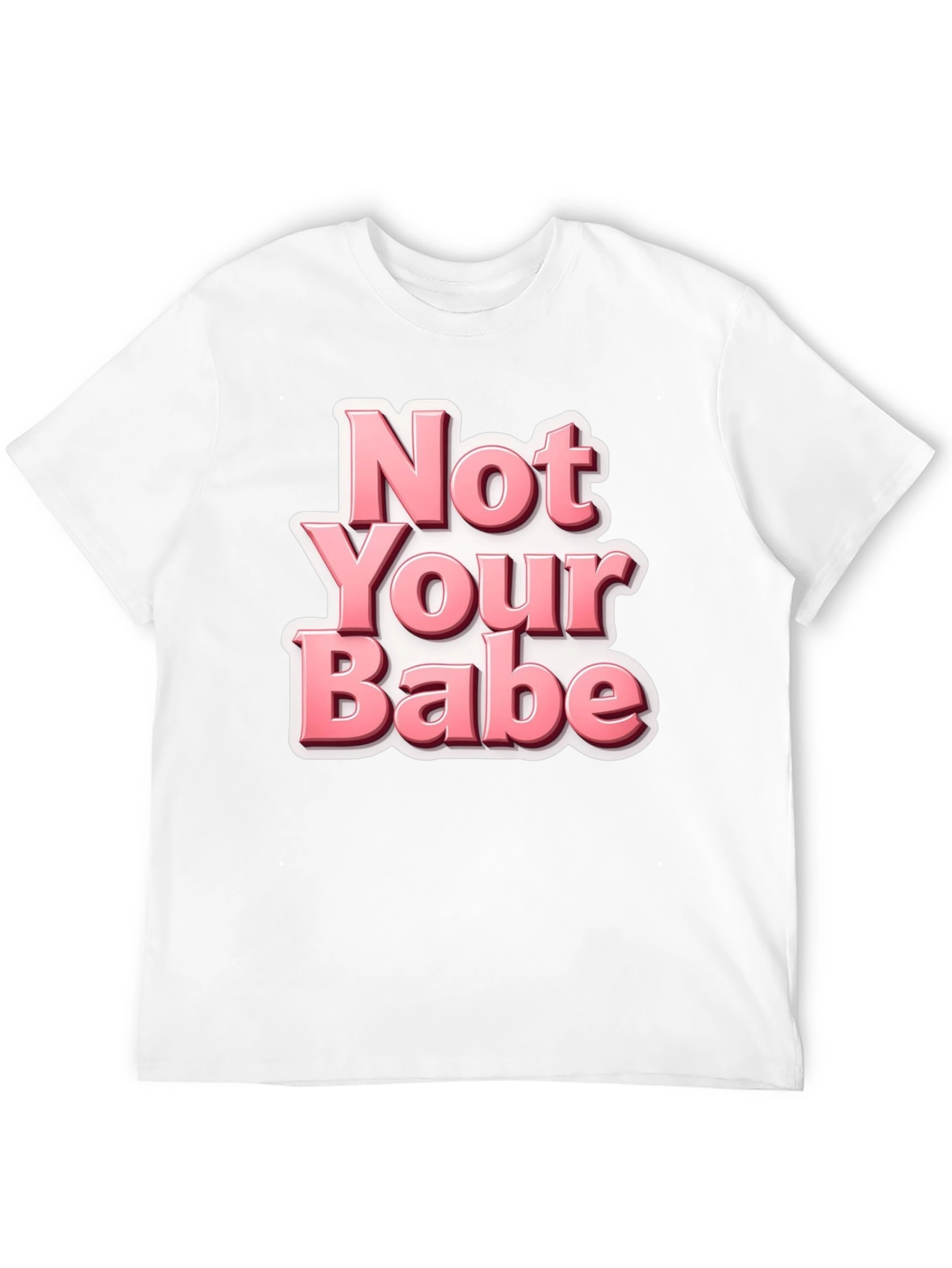 Black Not Your Babe Black Graphic Tee view 12