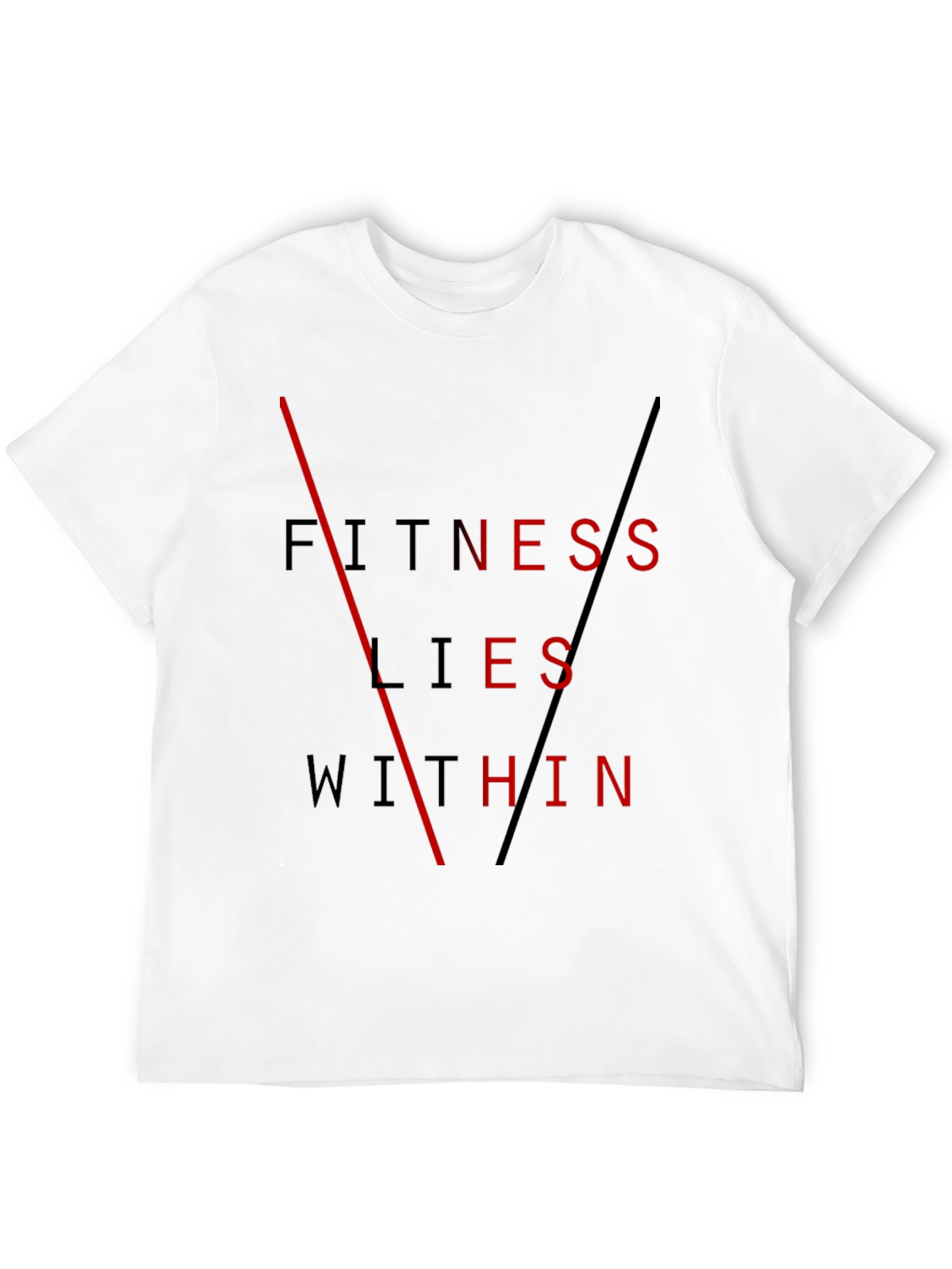 Black Fitness Lies Within Black Graphic Tee view 12