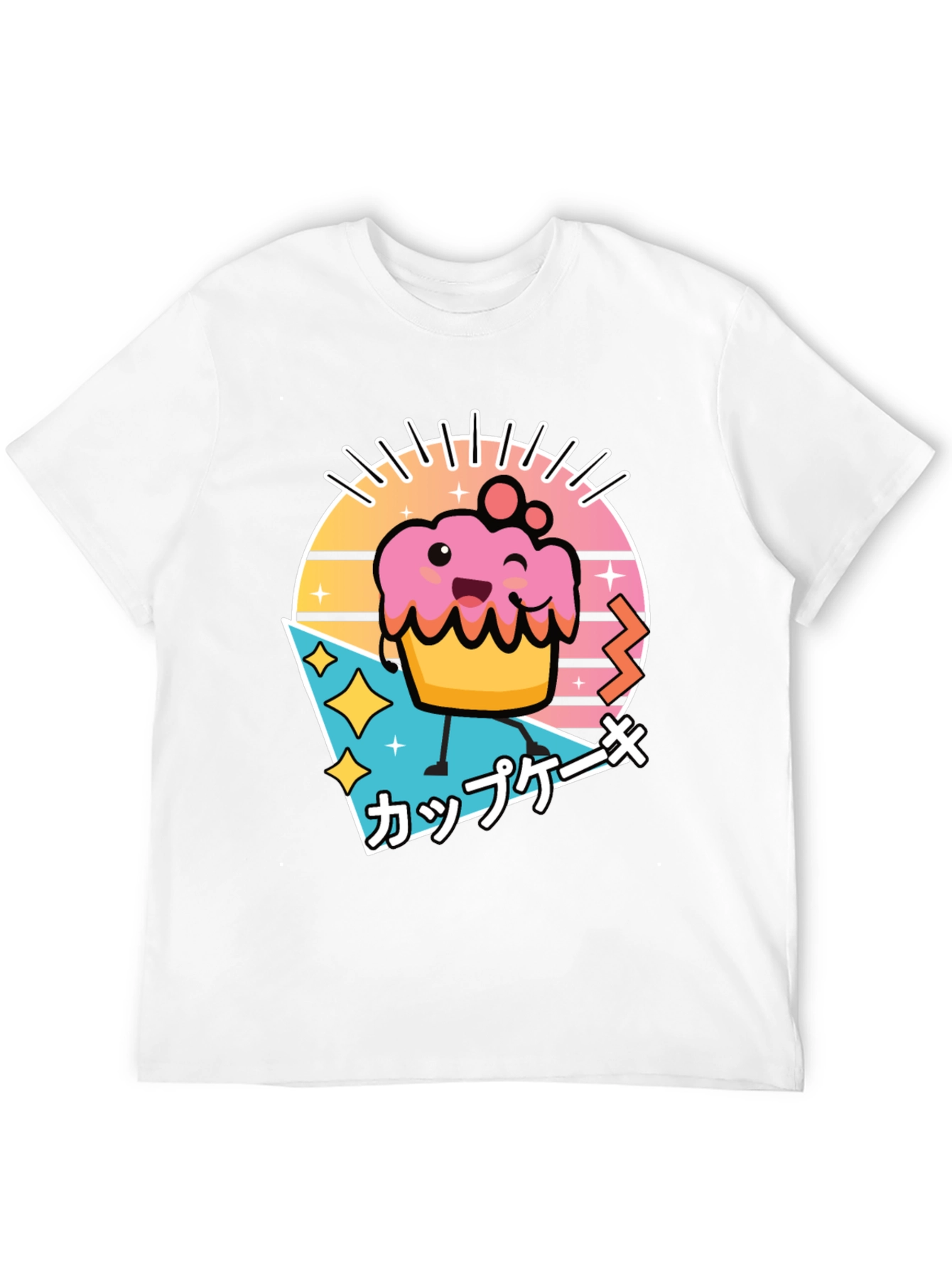 Black Kawaii Cupcake T-Shirt - Retro Japanese Style view 12