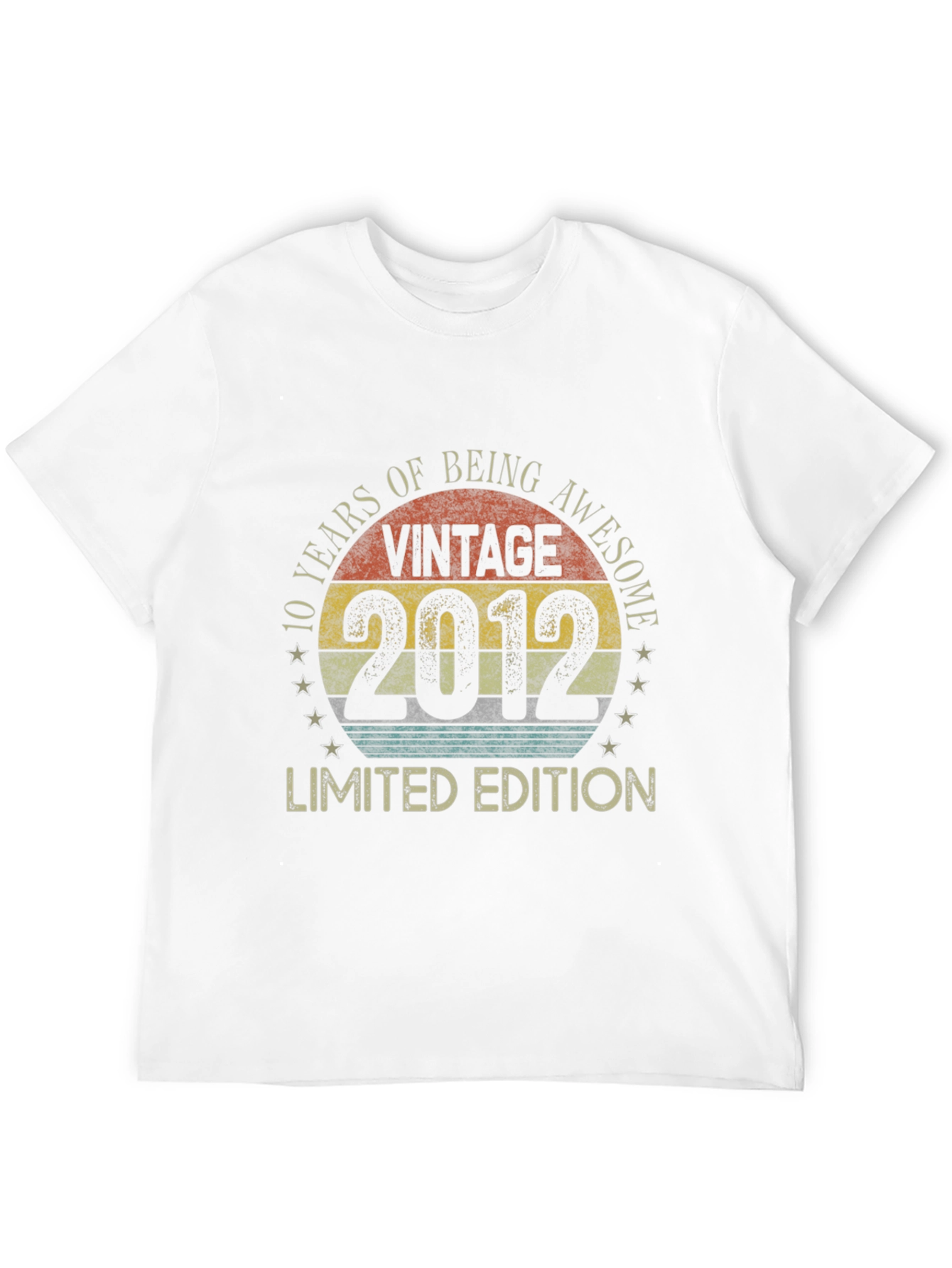 Black Vintage 2012 Limited Edition 10th Anniversary T-Shirt view 12