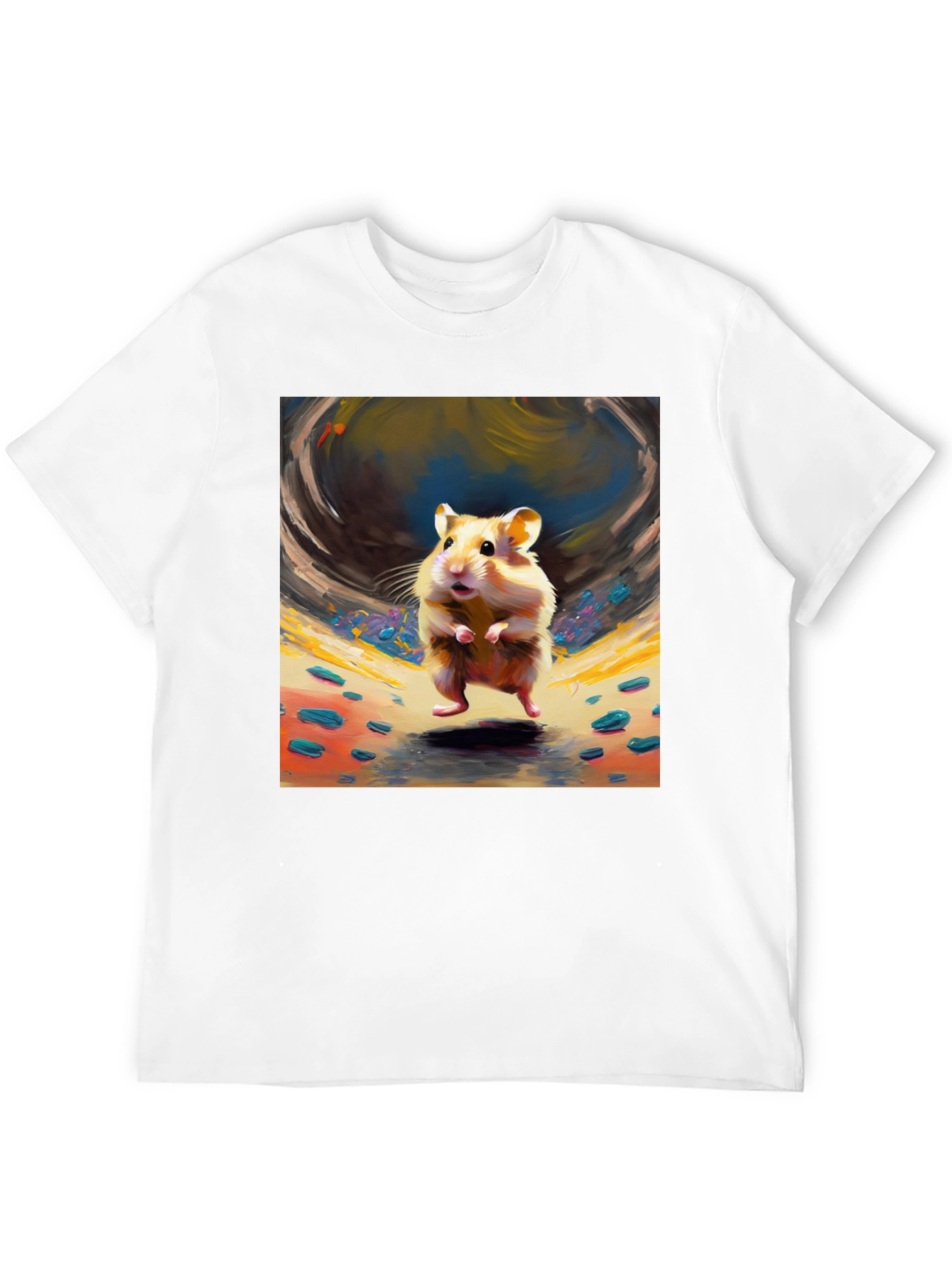 Black Hamster Art Graphic Tee - Stylish Comfort view 12