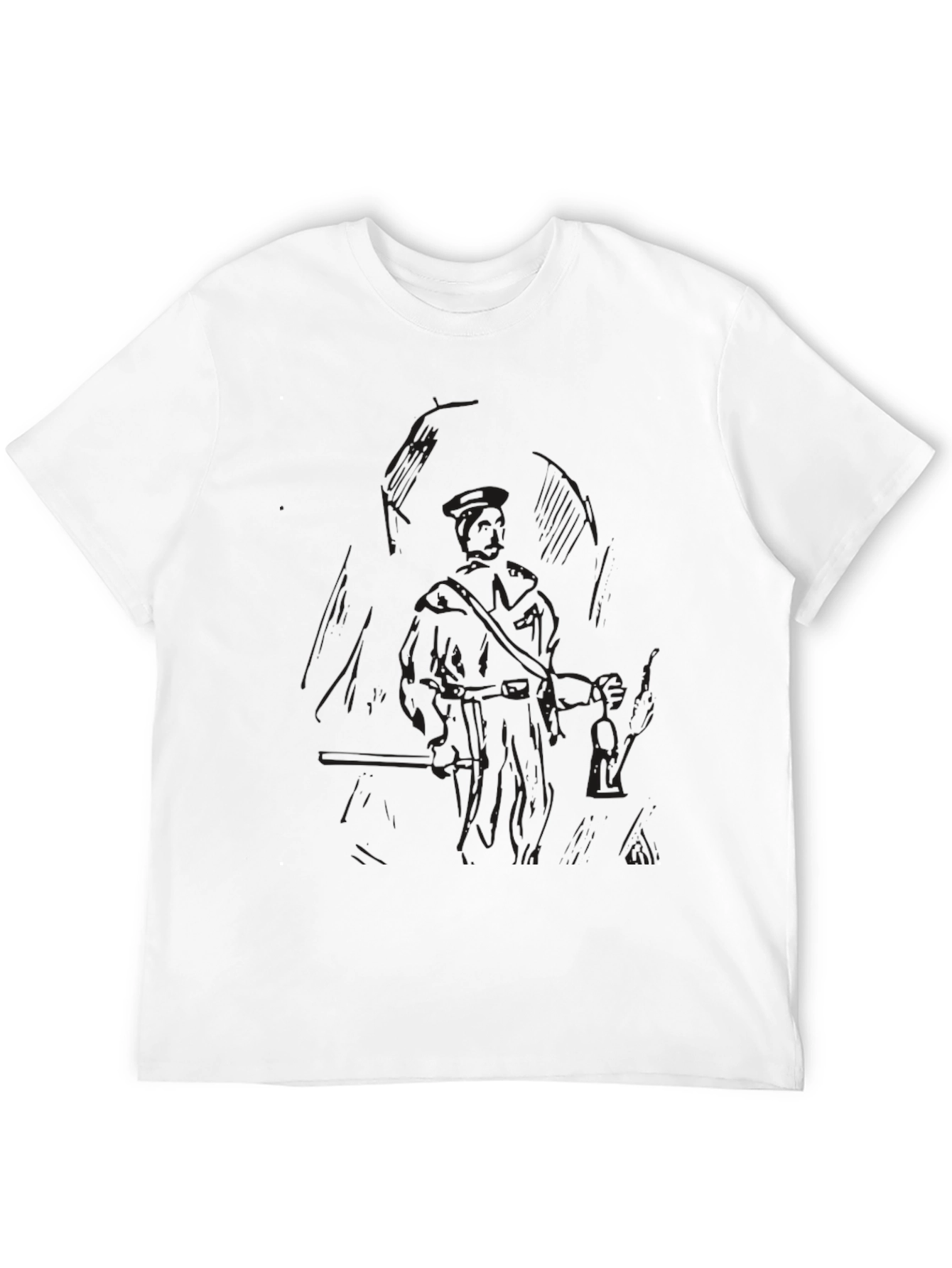 Black Dark Knight Graphic Tee - Soft Cotton Blend view 12