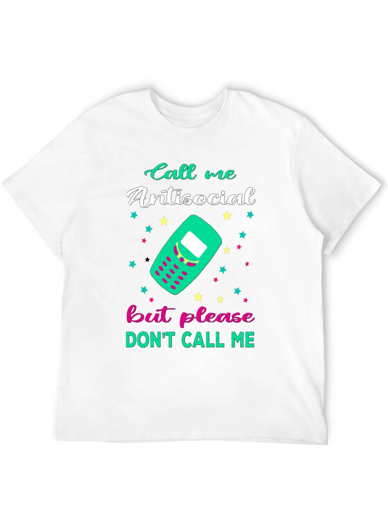 Black Antisocial Graphic Tee - Funny Novelty T-Shirt view 12