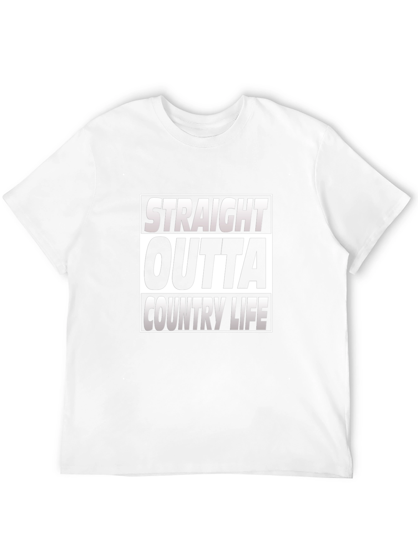 Black Straight Outta Country Life Graphic T-Shirt view 12