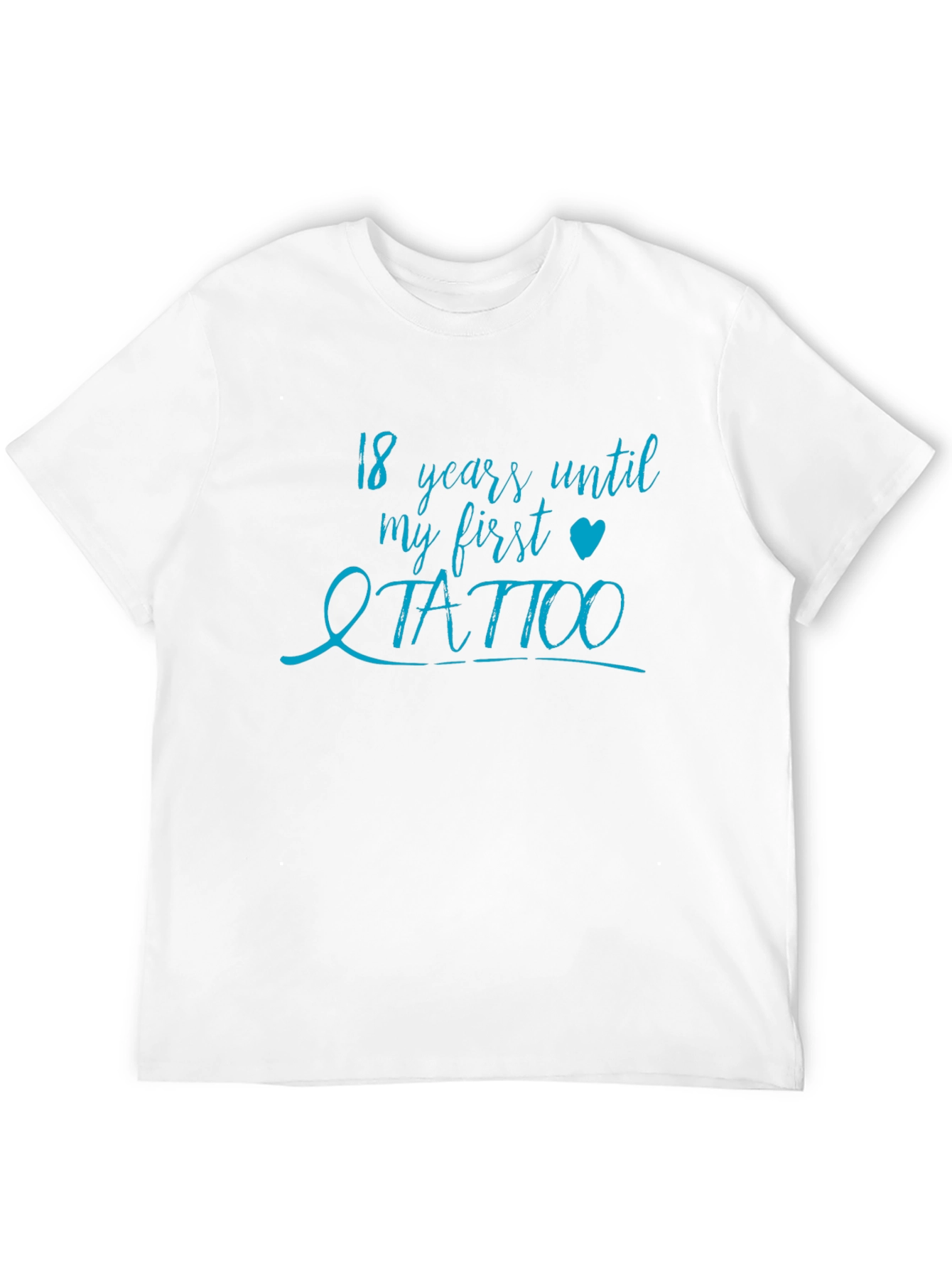 Black Funny "18 Years Until My First Tattoo" Graphic T-Shirt view 12