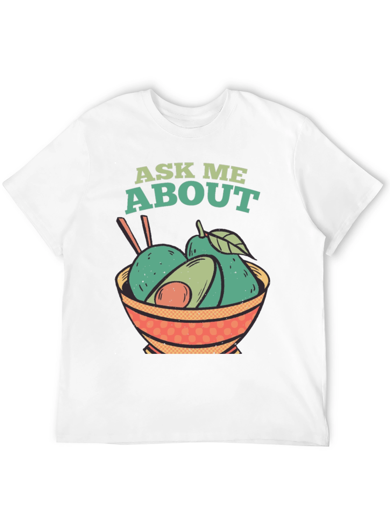 Black Ask Me About Avocados T-Shirt view 12
