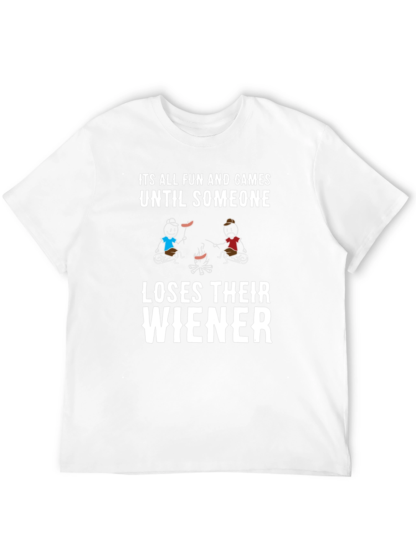 Black Funny Camping Wiener T-Shirt view 12