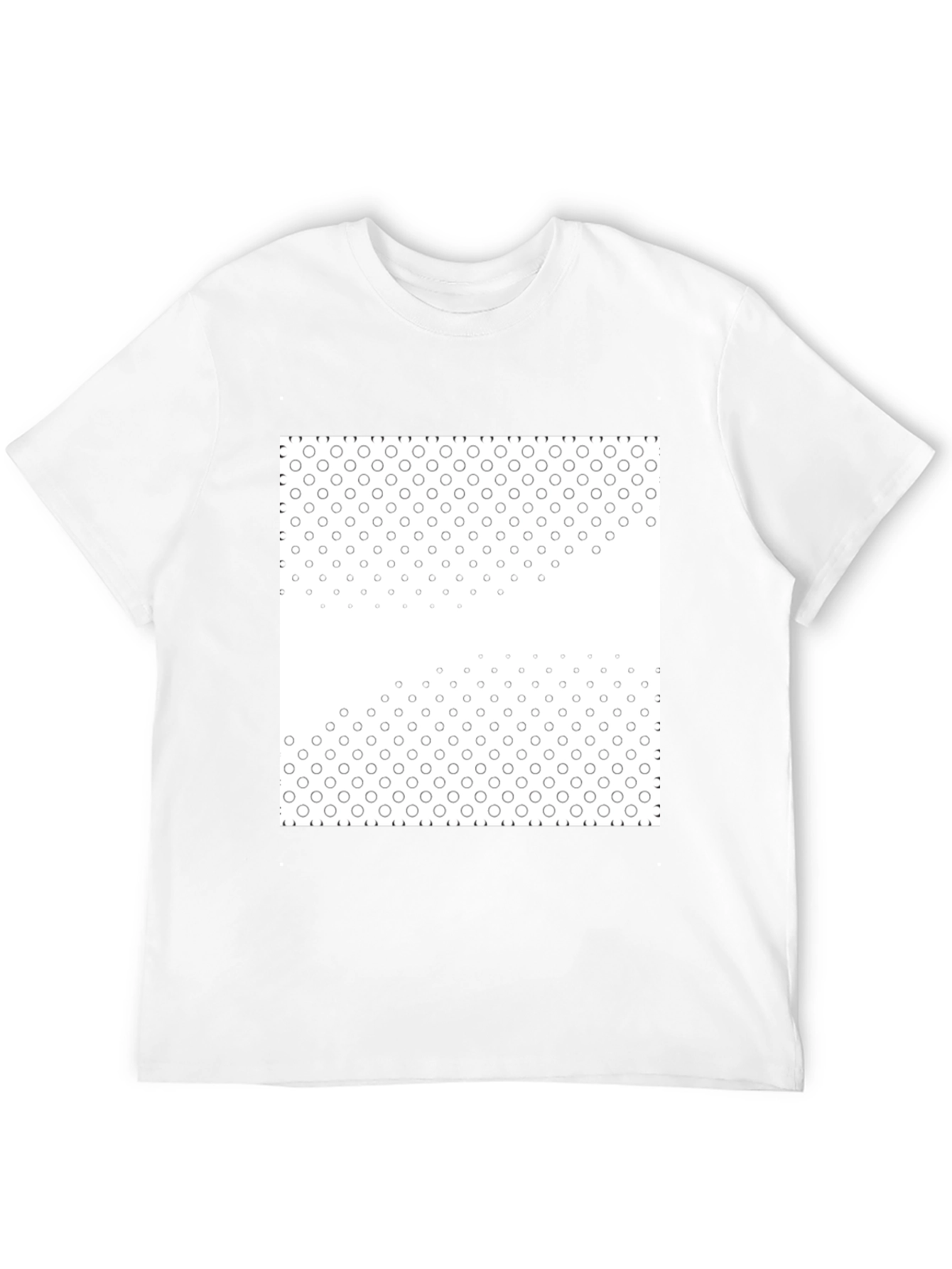 Black Black Tee with Geometric Circle Pattern view 12