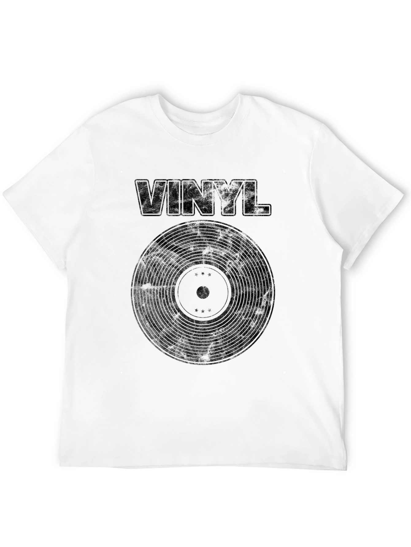 Black Vinyl Record Graphic T-Shirt view 12