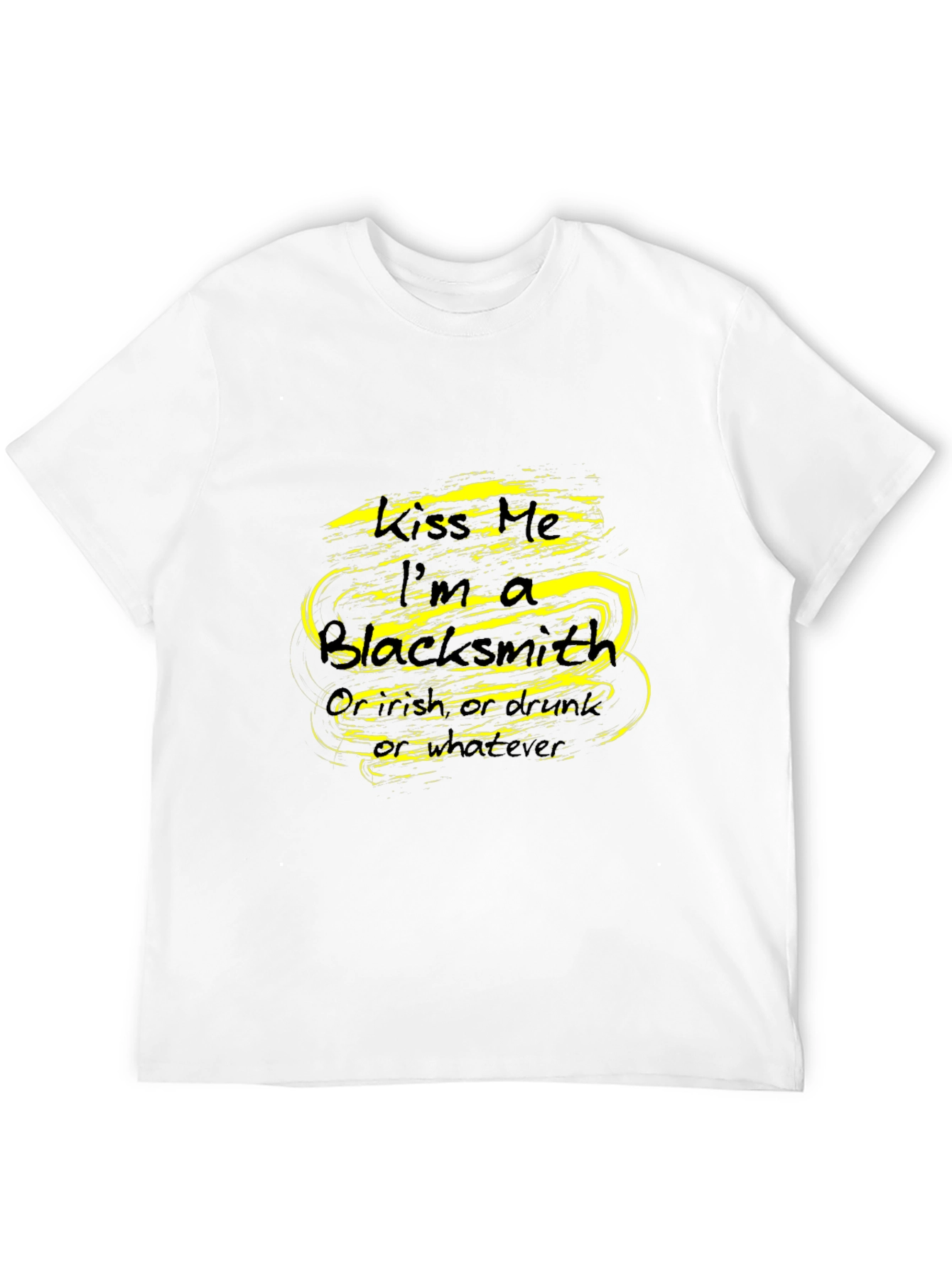 Black Kiss Me I'm A Blacksmith - Novelty T-Shirt view 12