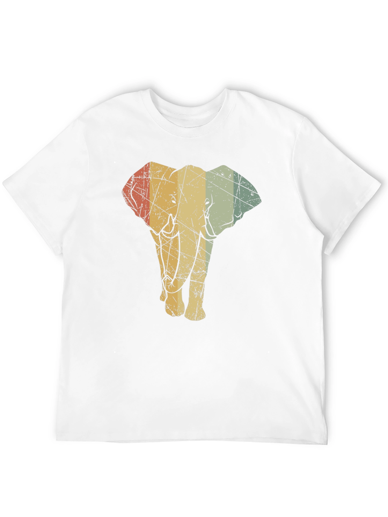 Black Vintage Elephant Graphic Tee - Unisex Black T-Shirt view 12