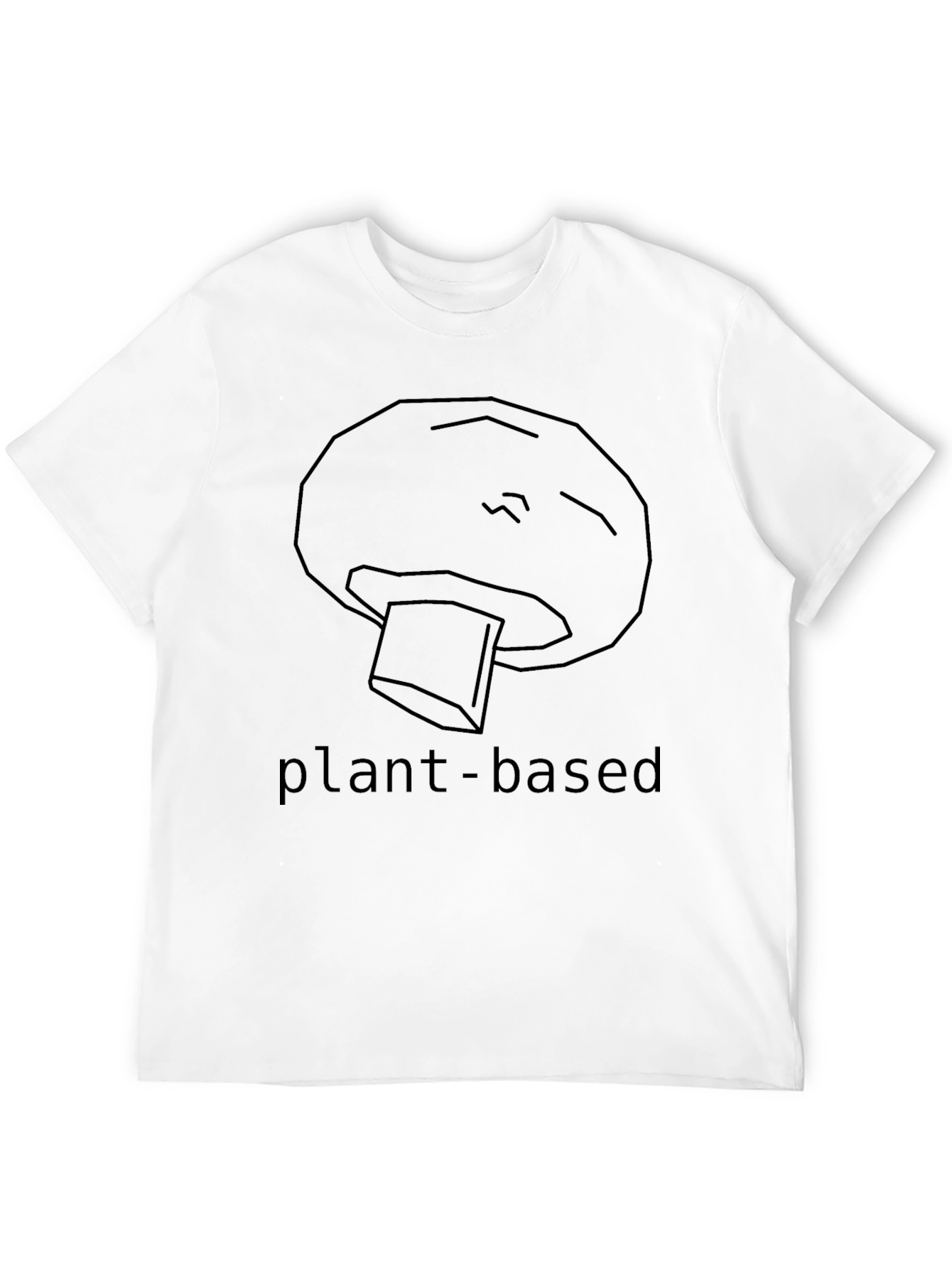 Black Plant-Based Mushroom Graphic Tee - Unisex Black T-Shirt view 12