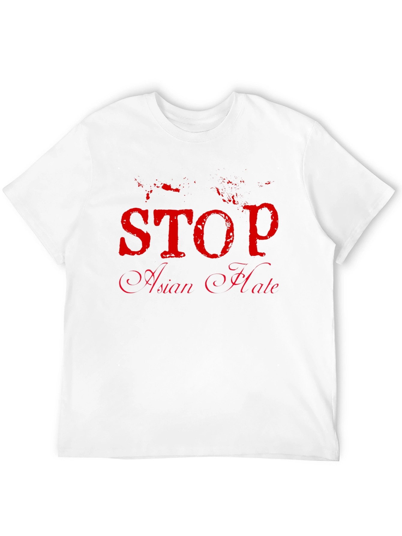 Black Stop Asian Hate Black T-Shirt view 12