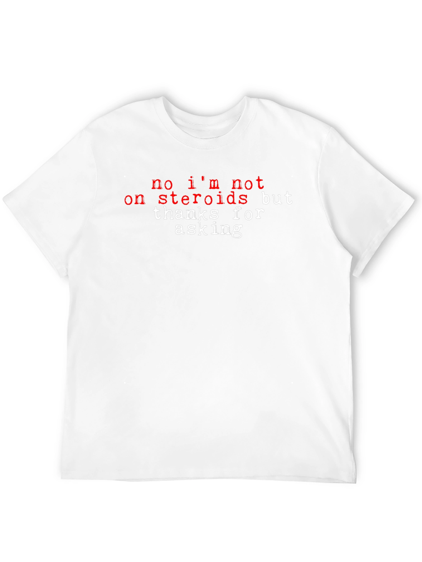 Black Funny Steroid T-Shirt -  Gym & Fitness view 12