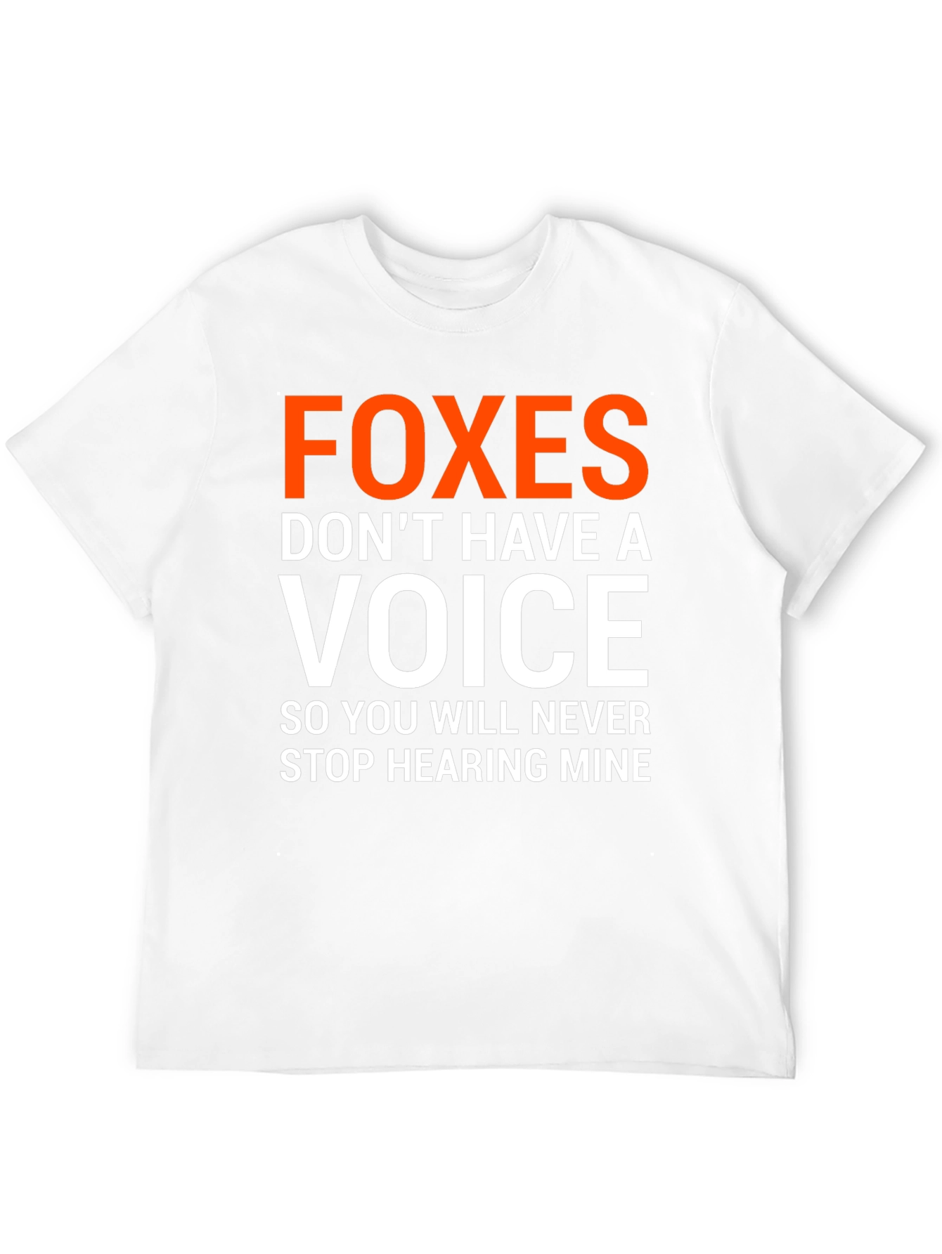Black Foxes Don't Have A Voice Graphic Tee view 12