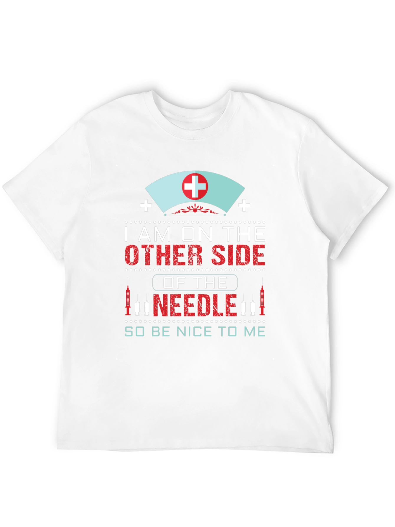 Black Nurse Needle T-Shirt: I'm on the Other Side view 12