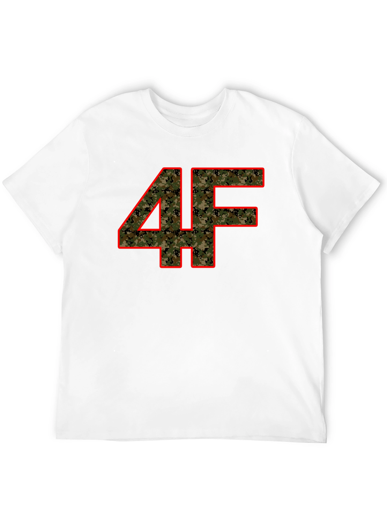 Black Camo 4F Graphic Print Black T-Shirt view 12