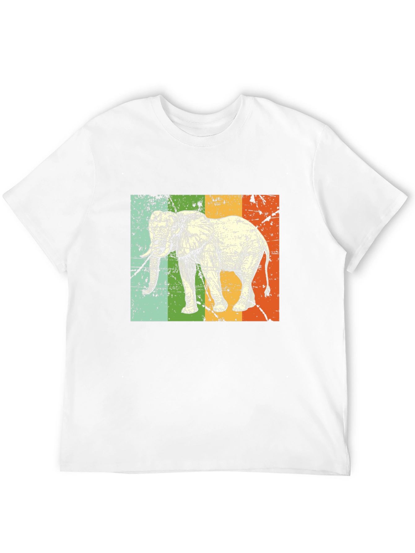 Black Retro Elephant Graphic Tee - Black view 12