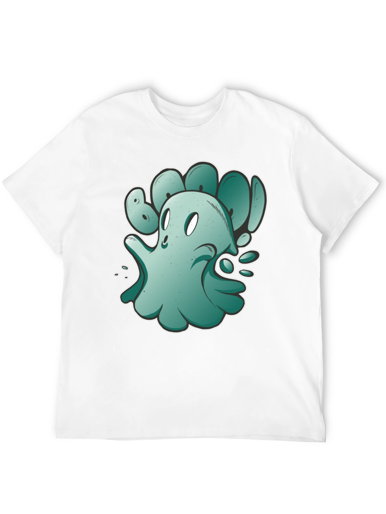 Black Ghost Graphic Black T-Shirt view 12