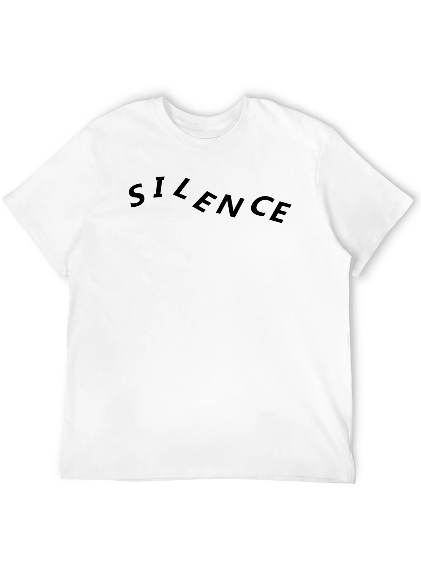 Black Silence Graphic Tee - Classic Black T-Shirt view 12