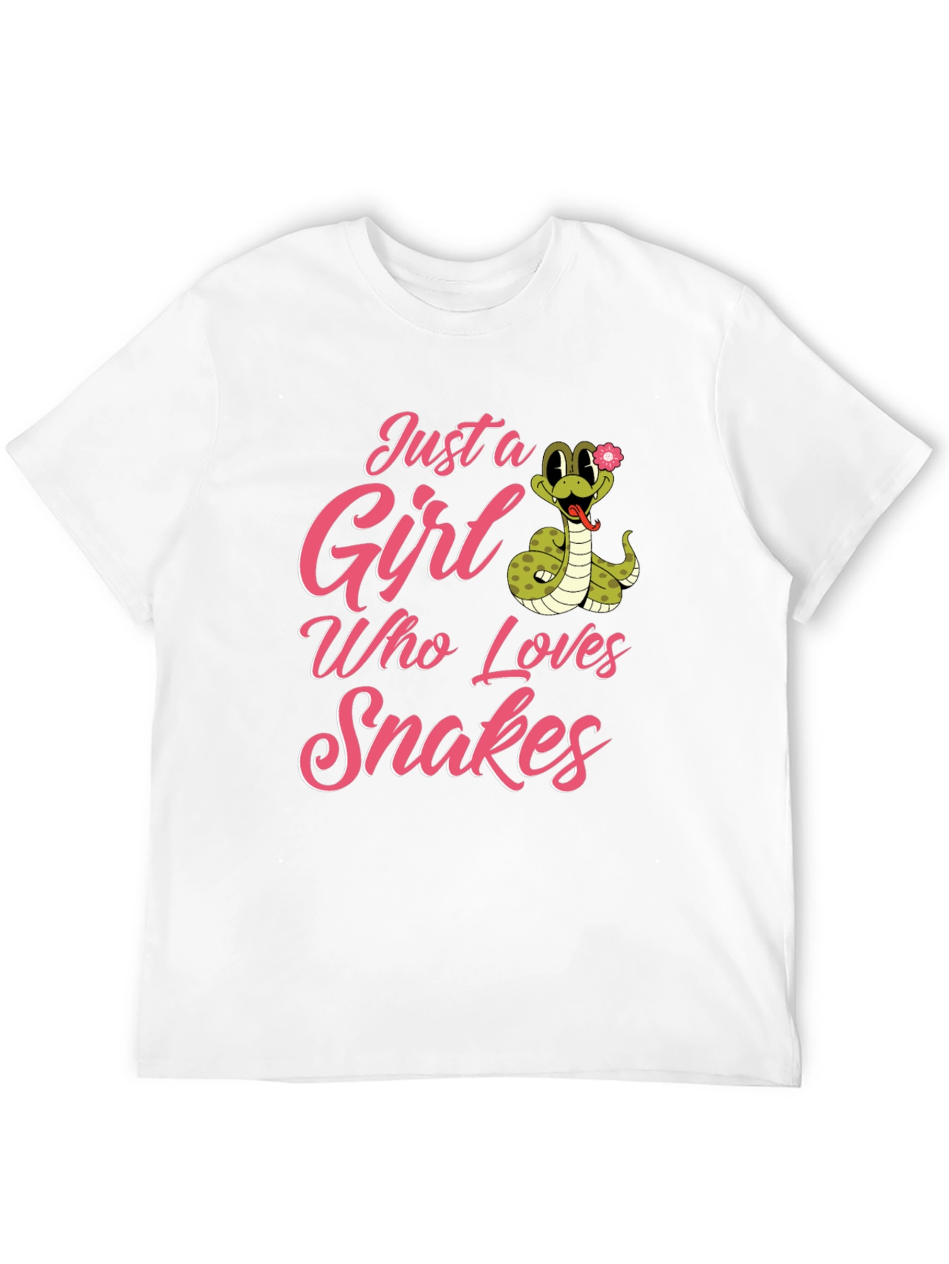 Black Just a Girl Who Loves Snakes T-Shirt view 12