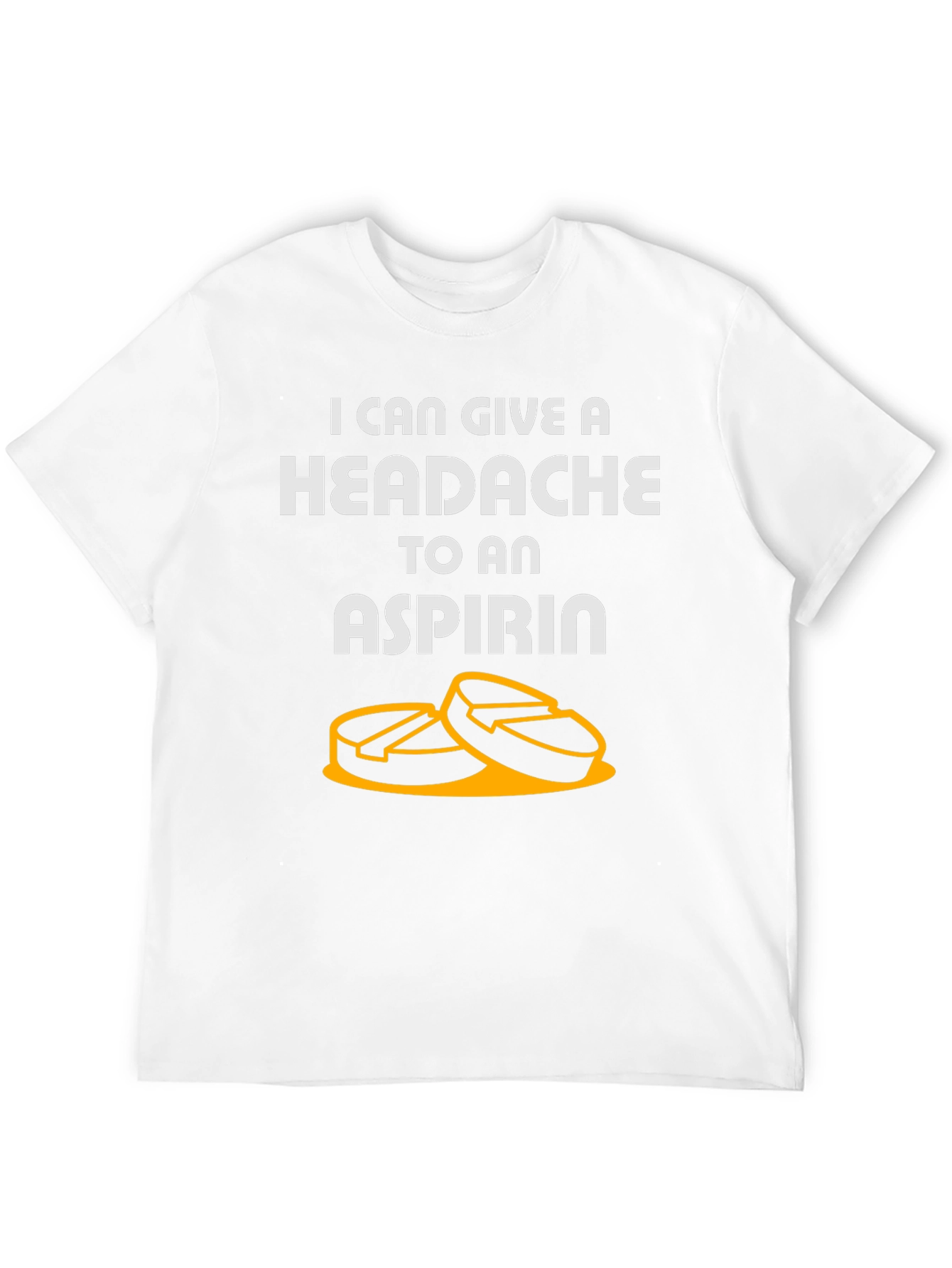 Black Headache to Aspirin Graphic T-Shirt view 12