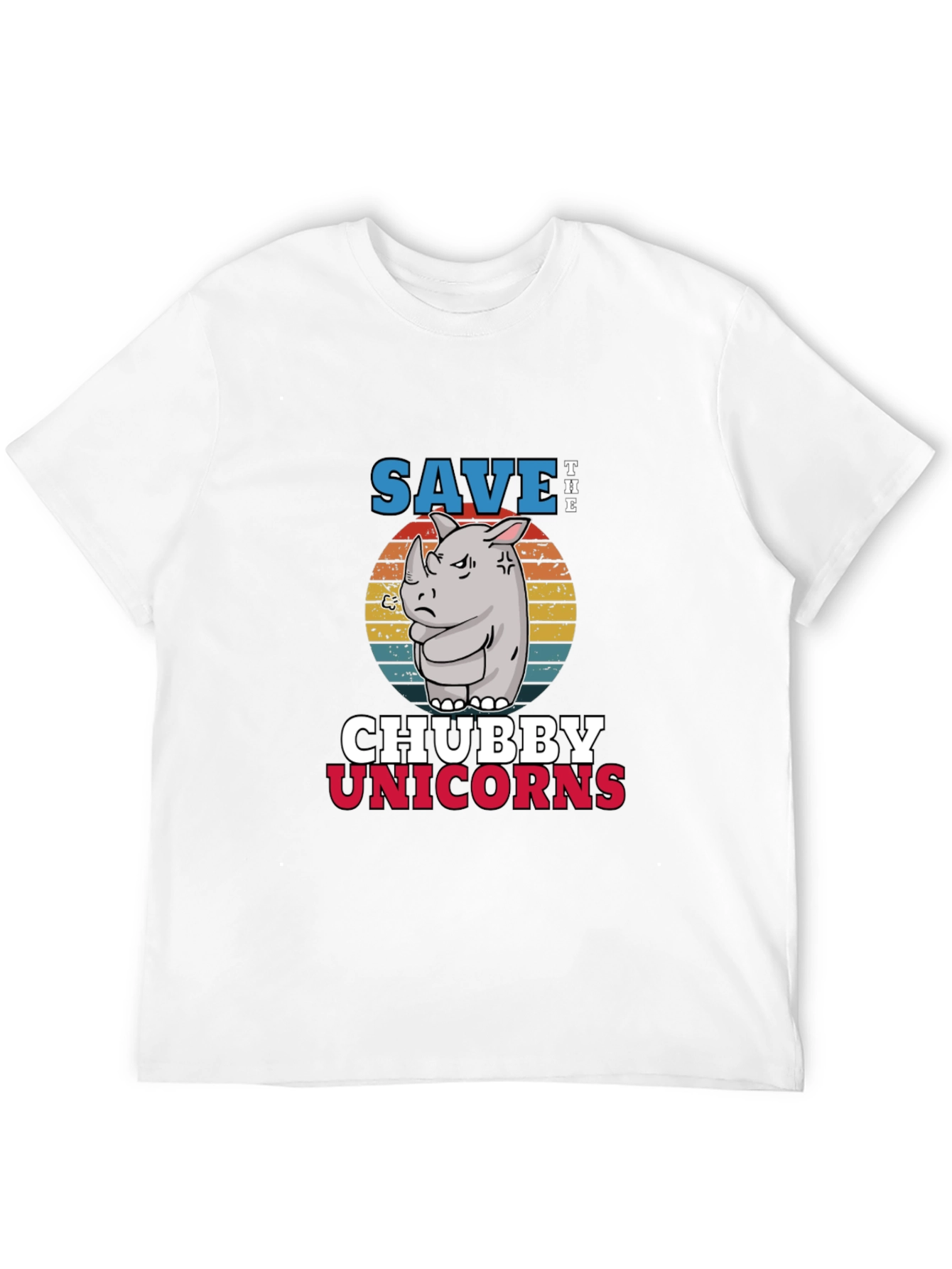 Black Save the Chubby Unicorns Black T-Shirt view 12