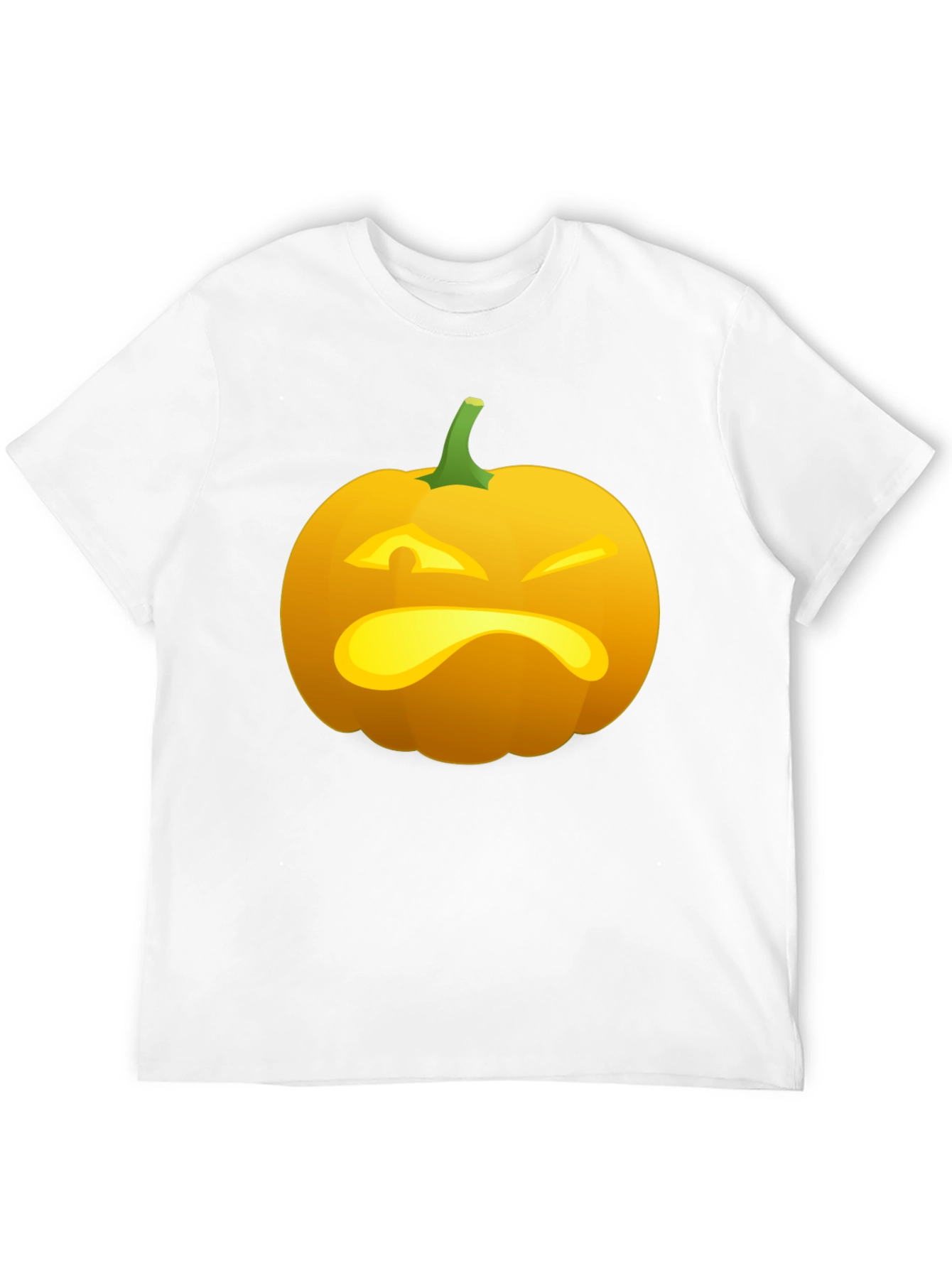 Black Funny Pumpkin Face Halloween T-Shirt view 12