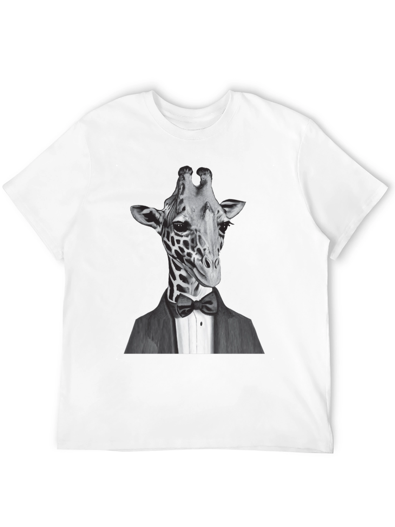 Black Giraffe Tuxedo T-Shirt - Animal Lover Tee view 12