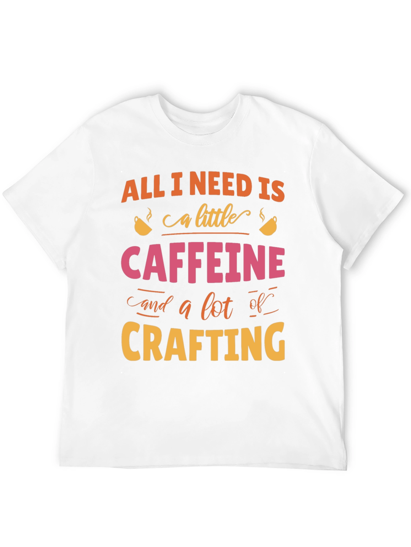 Black Caffeine & Crafting T-Shirt - Hobbyist Tee view 12