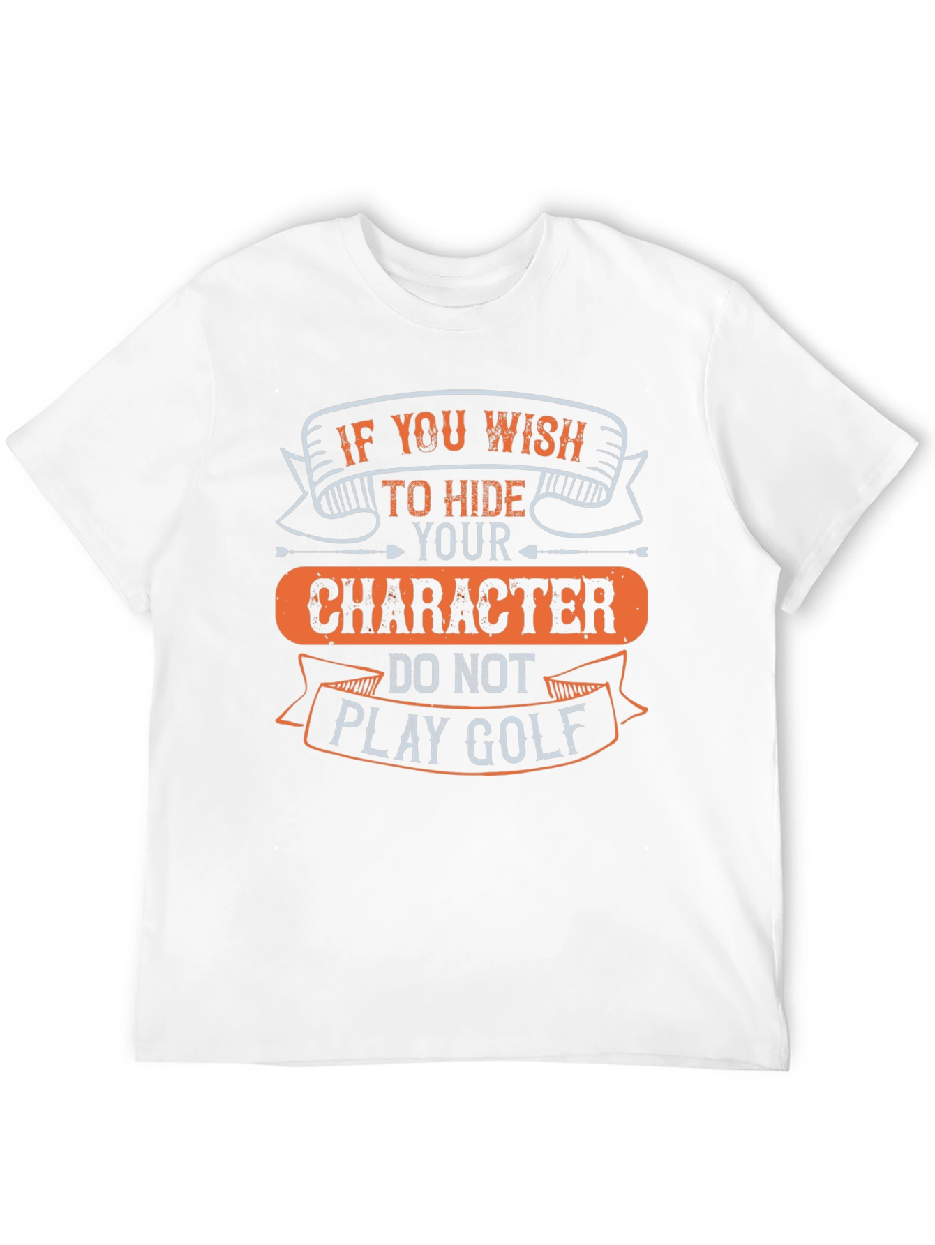 Black Funny Golf T-Shirt: Character Reveal Tee view 12