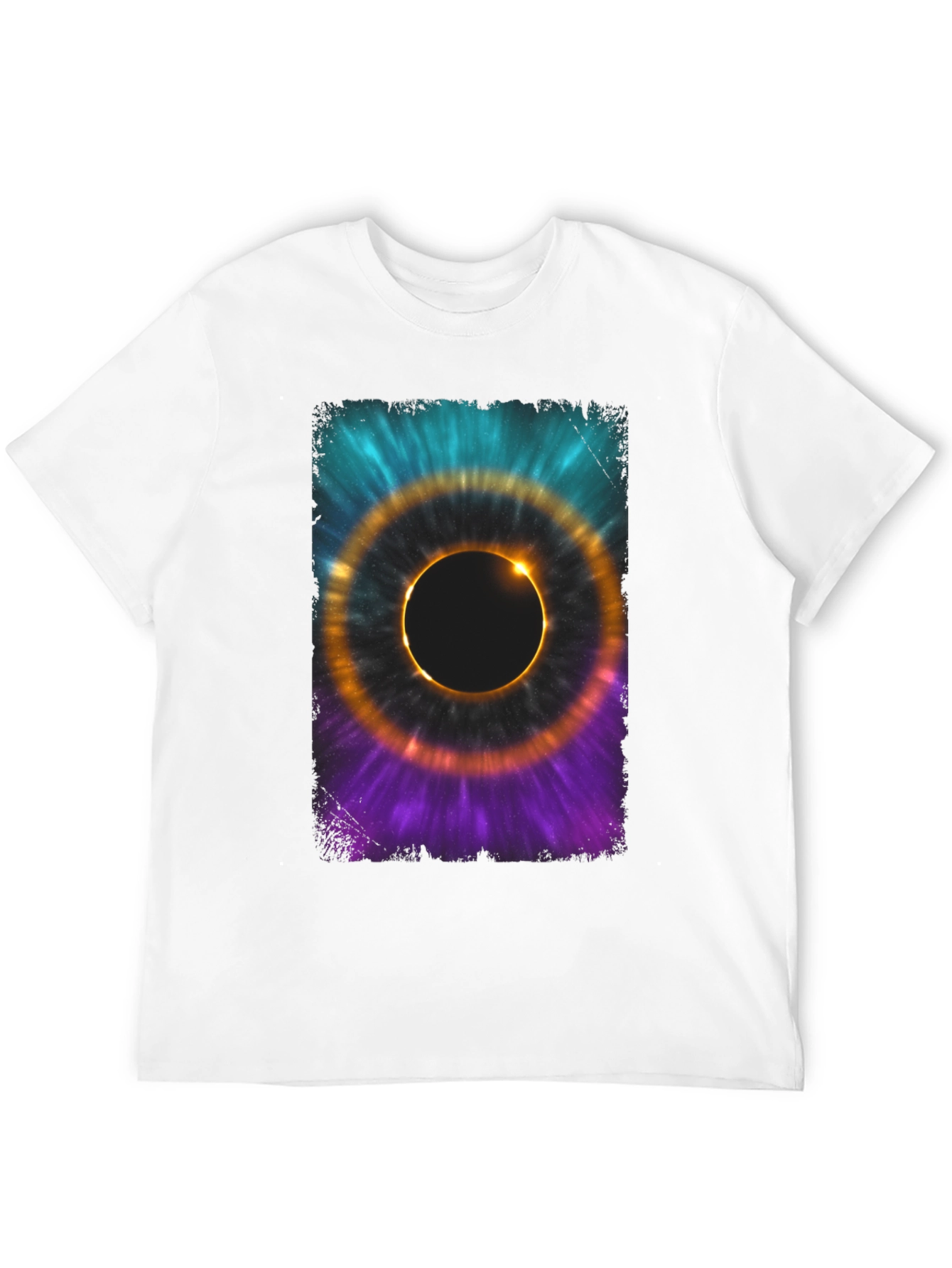 Black Total Solar Eclipse Graphic T-Shirt view 12