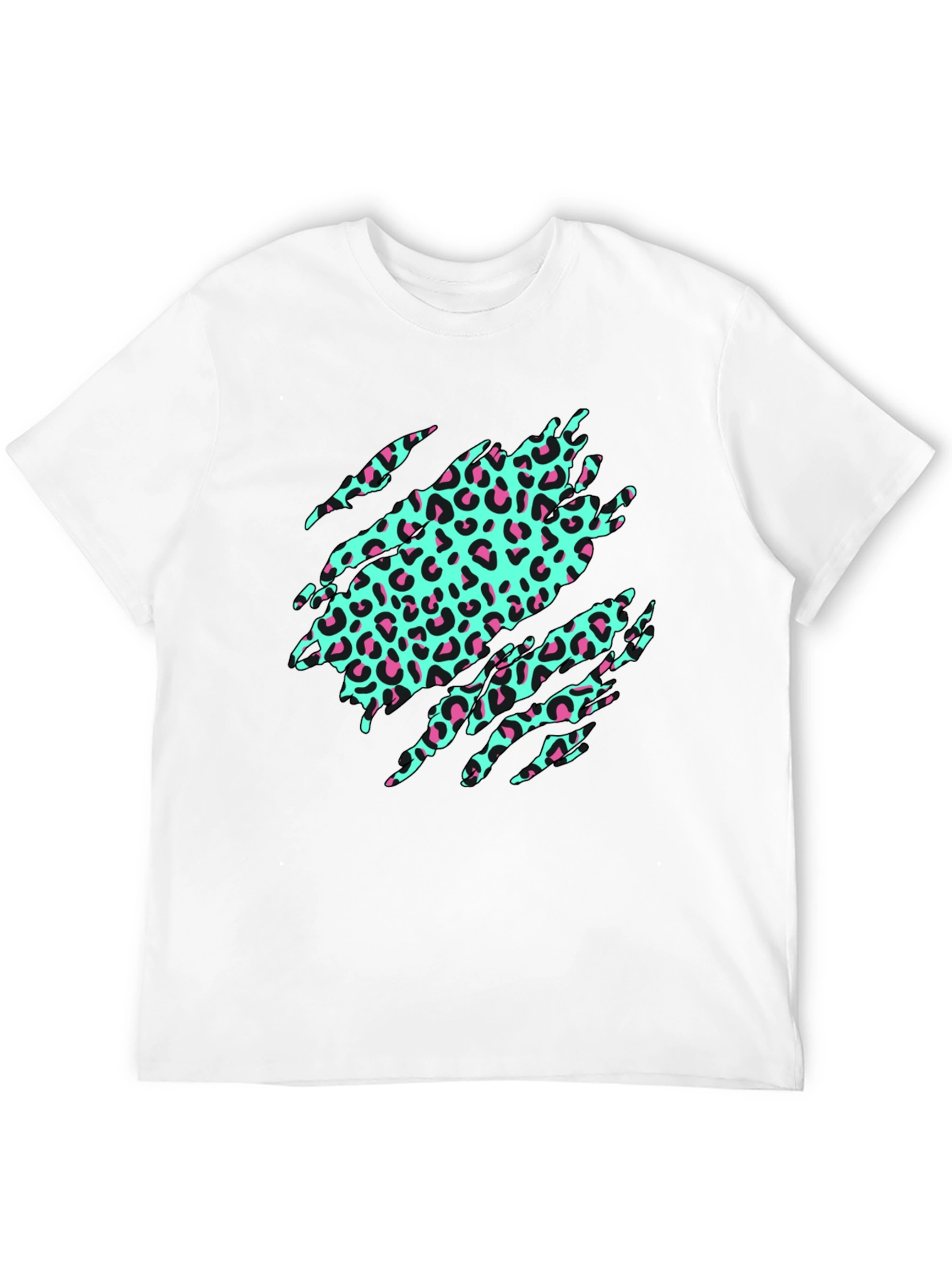 Black Leopard Print Graphic Tee - Funky & Stylish view 12