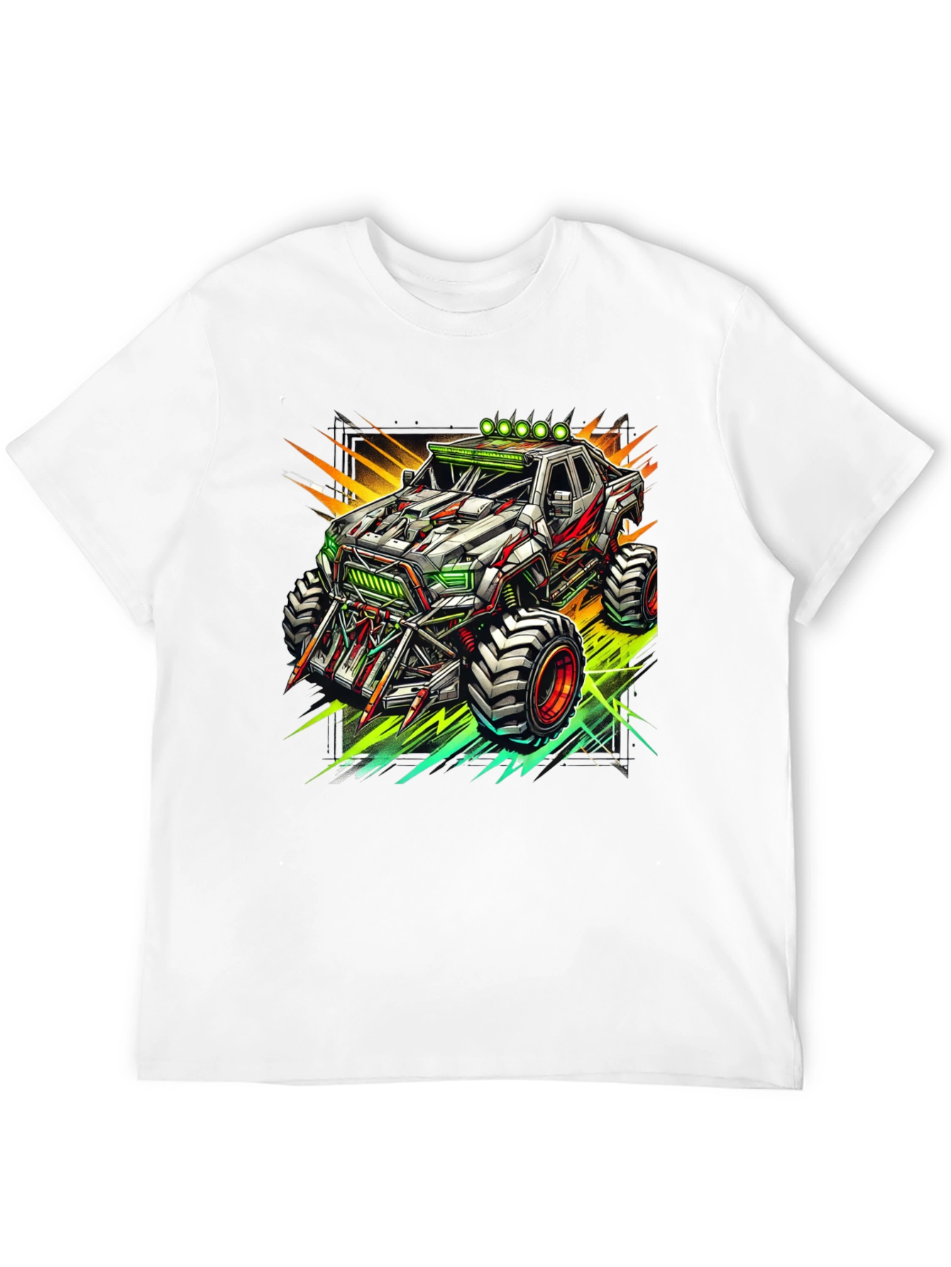 Black Monster Truck Graphic Tee - Cool Black T-Shirt view 12