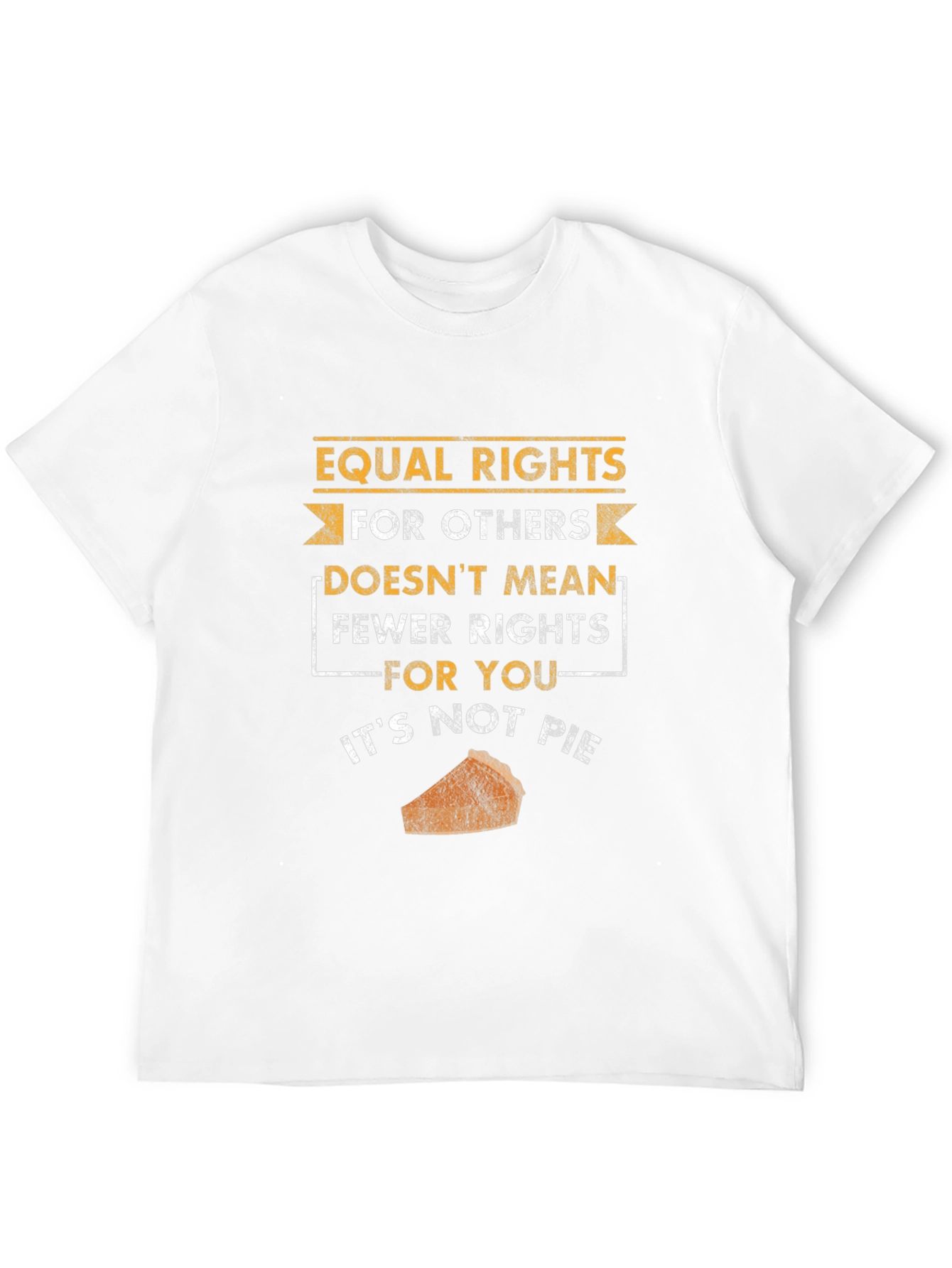 Black Equal Rights Not Pie T-Shirt view 12