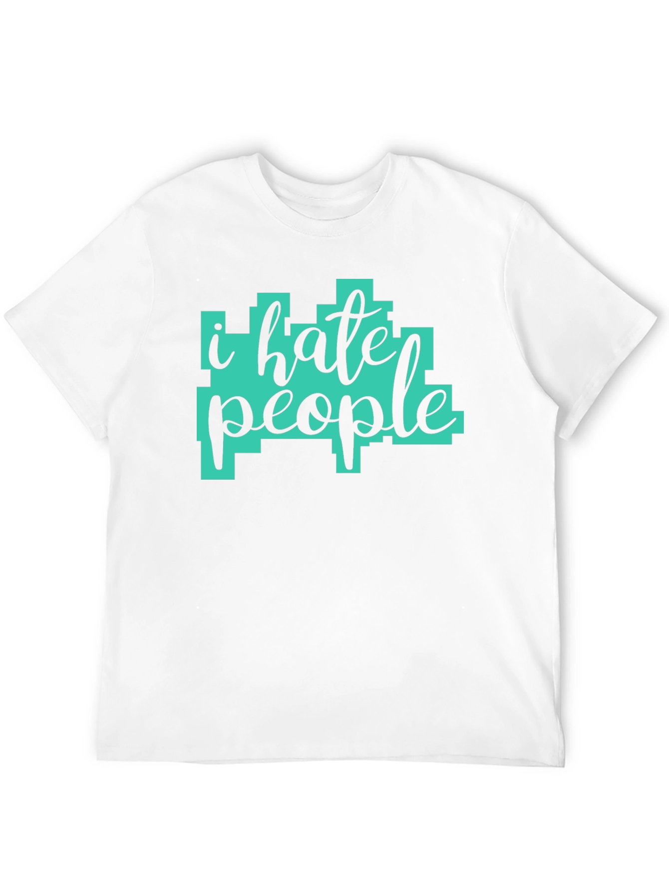 Black I Hate People Graphic Tee - Sarcastic Humor T-Shirt view 12