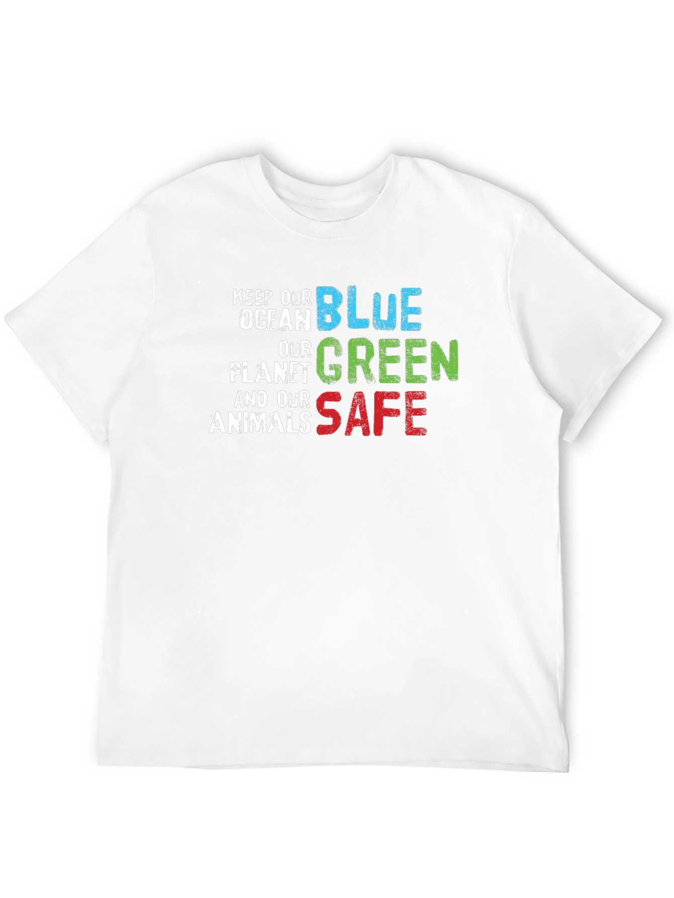 Black Keep Our Planet Safe T-Shirt view 12